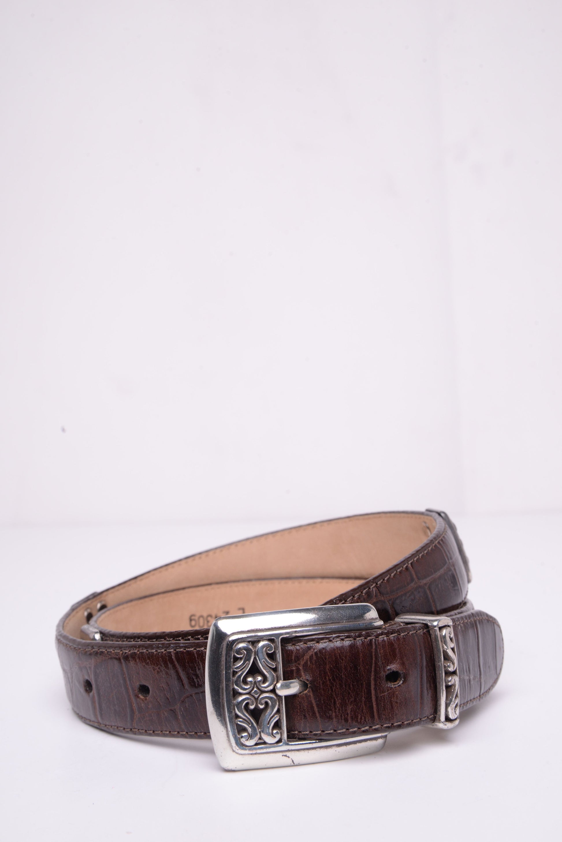Metal Accent Leather Belt