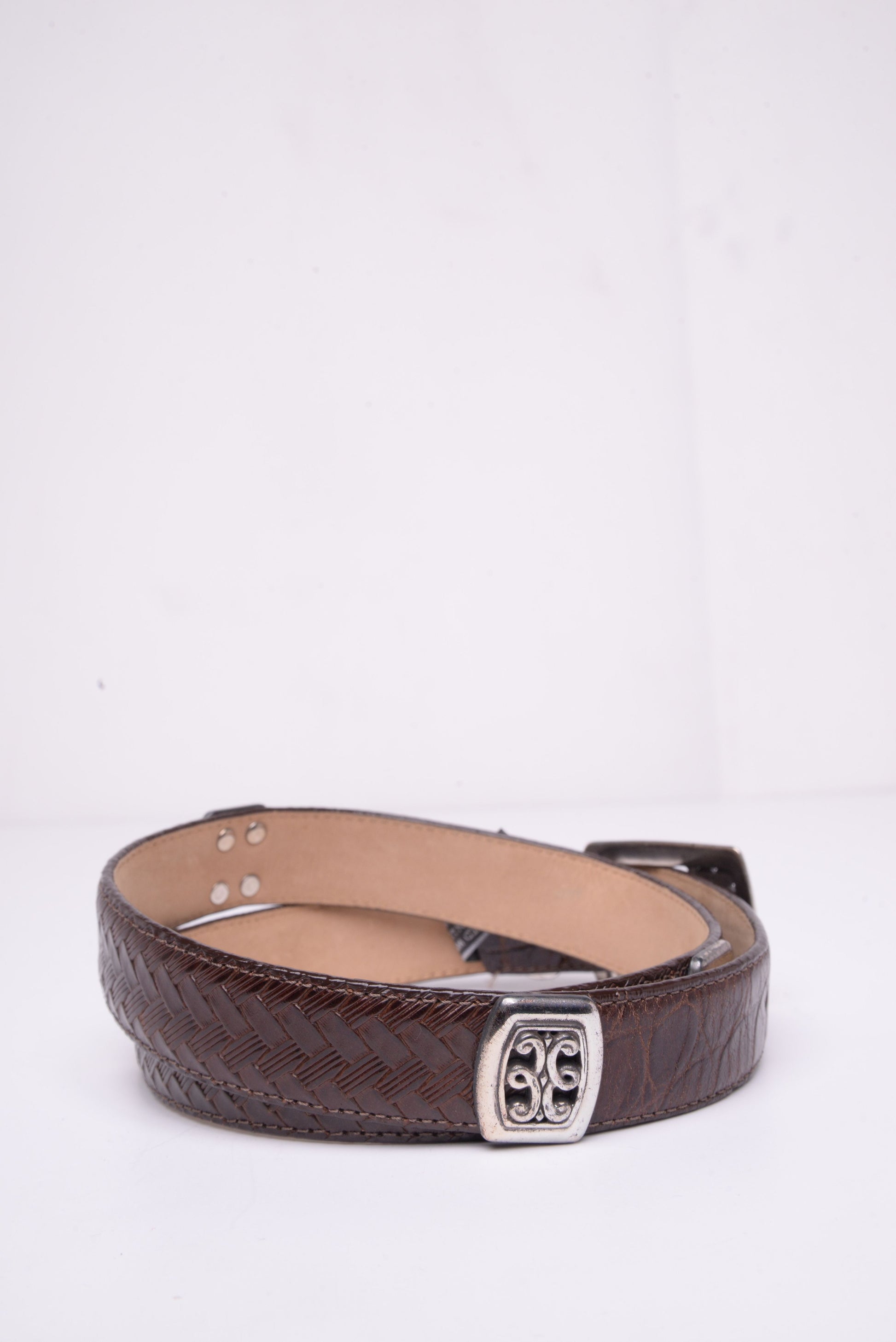 Metal Accent Leather Belt