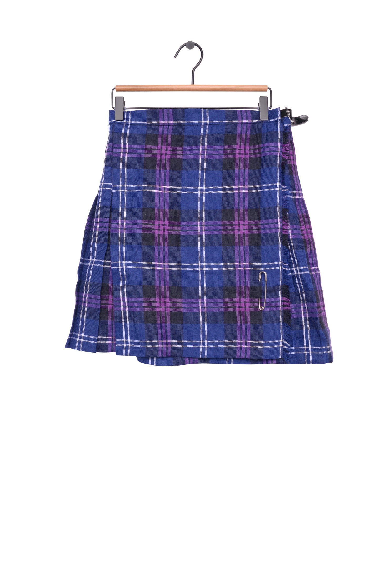 Plaid Mini Wrap Skirt