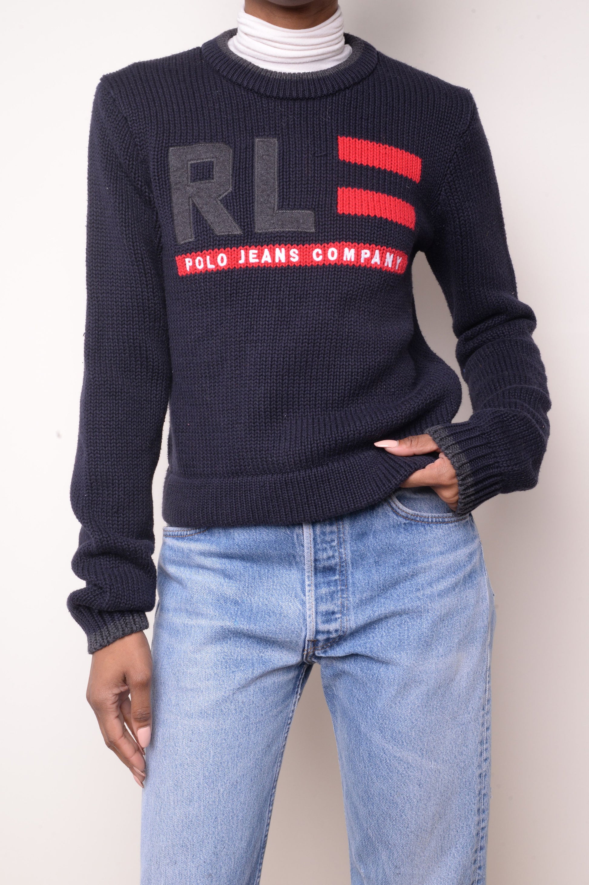 RL Polo Jeans Sweater Free Shipping - The Vintage Twin
