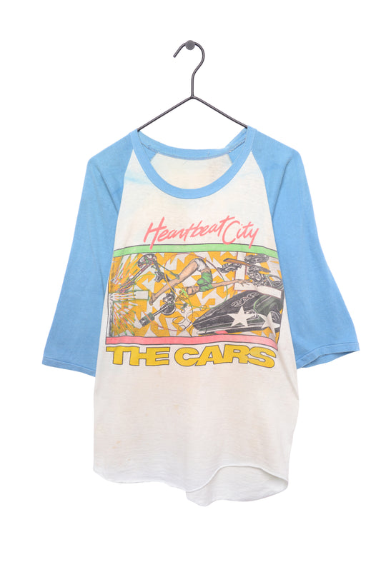1980s The Cars Heartbeat City Baseball Tee