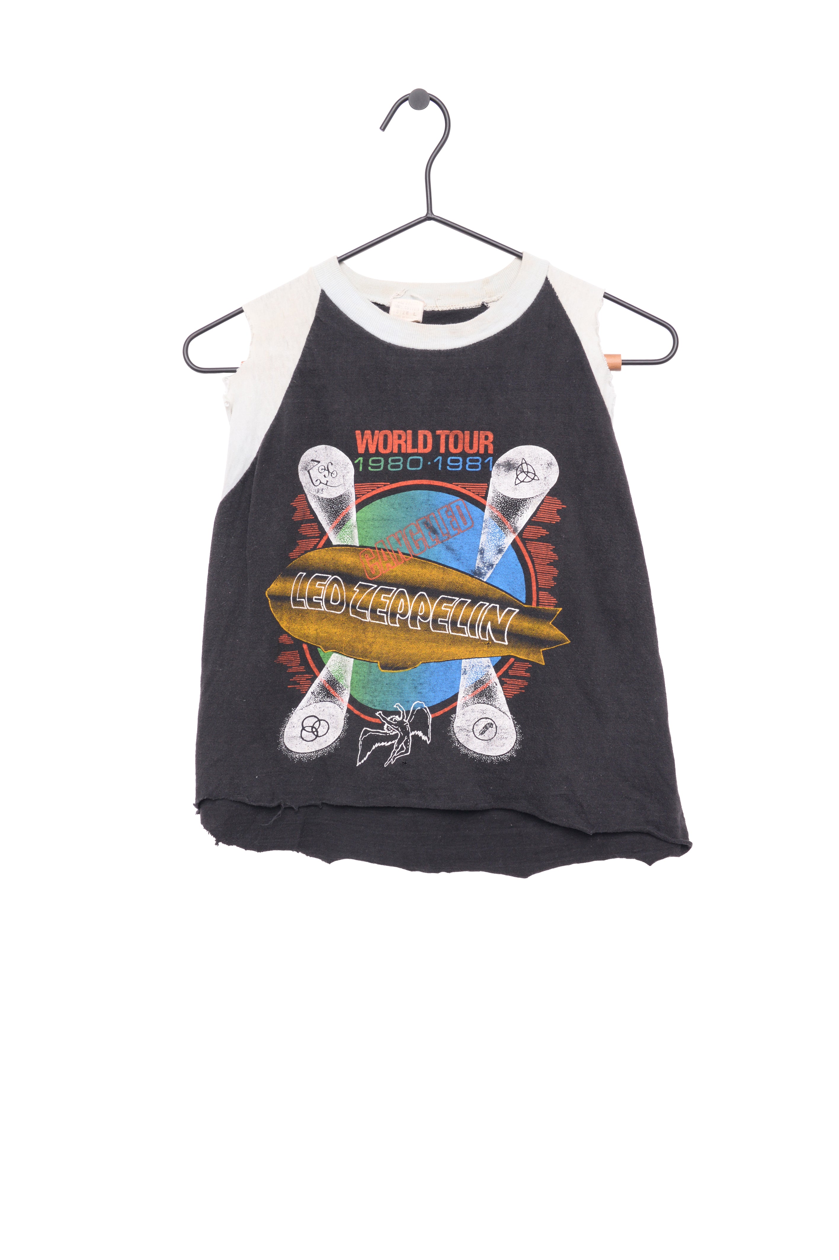 Led Zeppelin Raglan Tee Free Shipping - The Vintage Twin