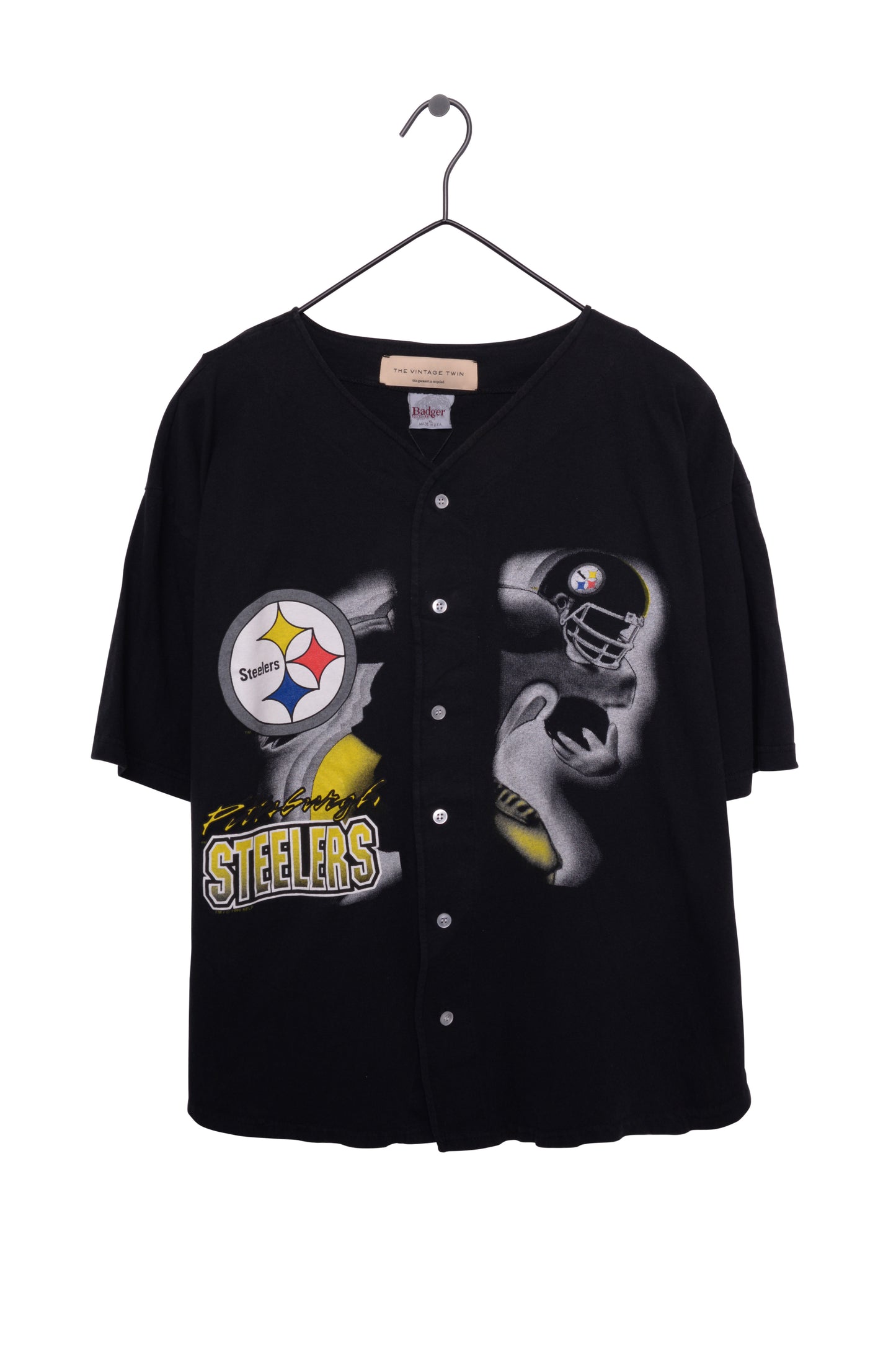 1996 Pittsburgh Steelers Button Tee