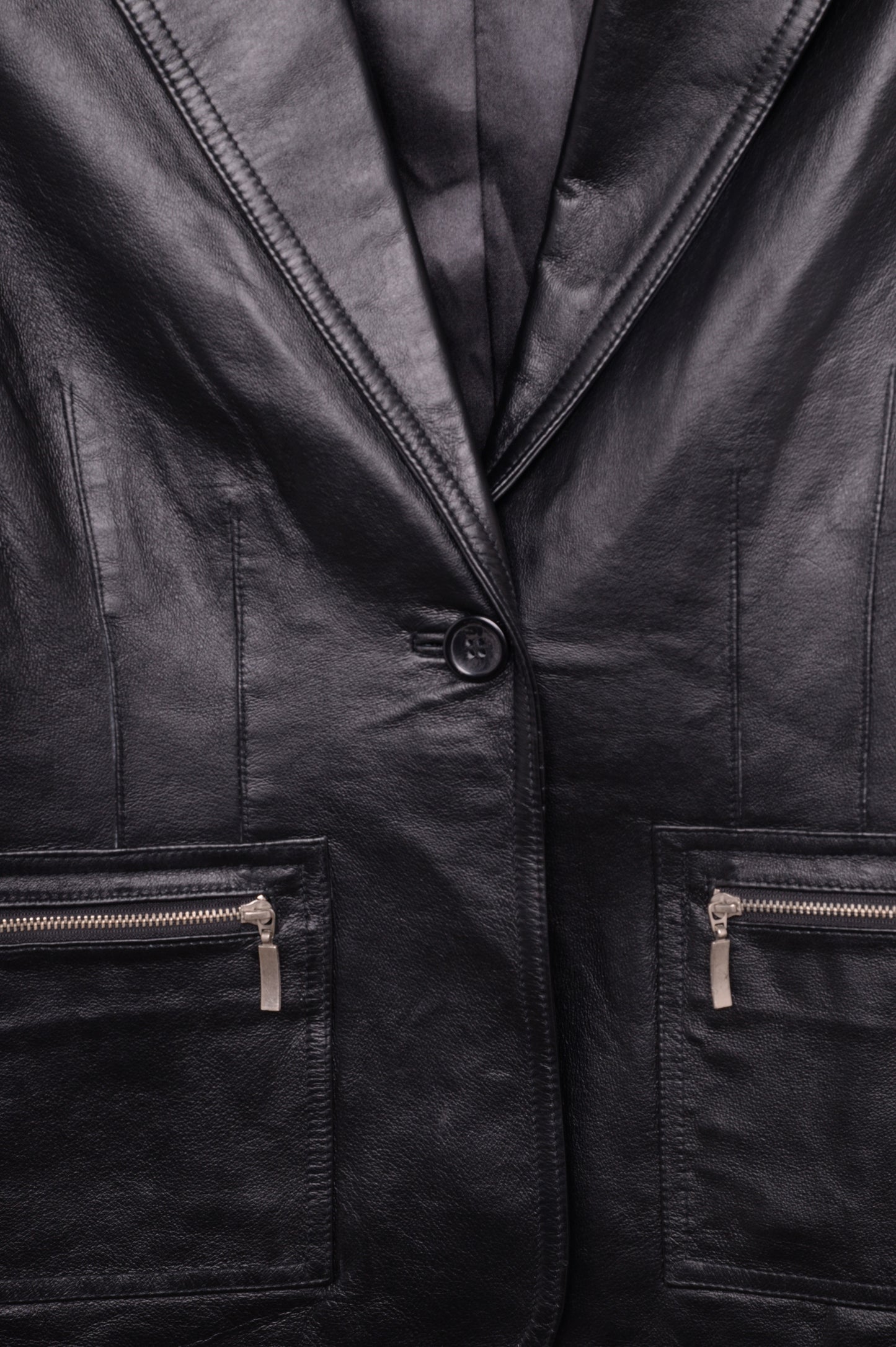 Y2K Short Leather Jacket