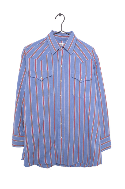 Striped Pearl Snap Button Down