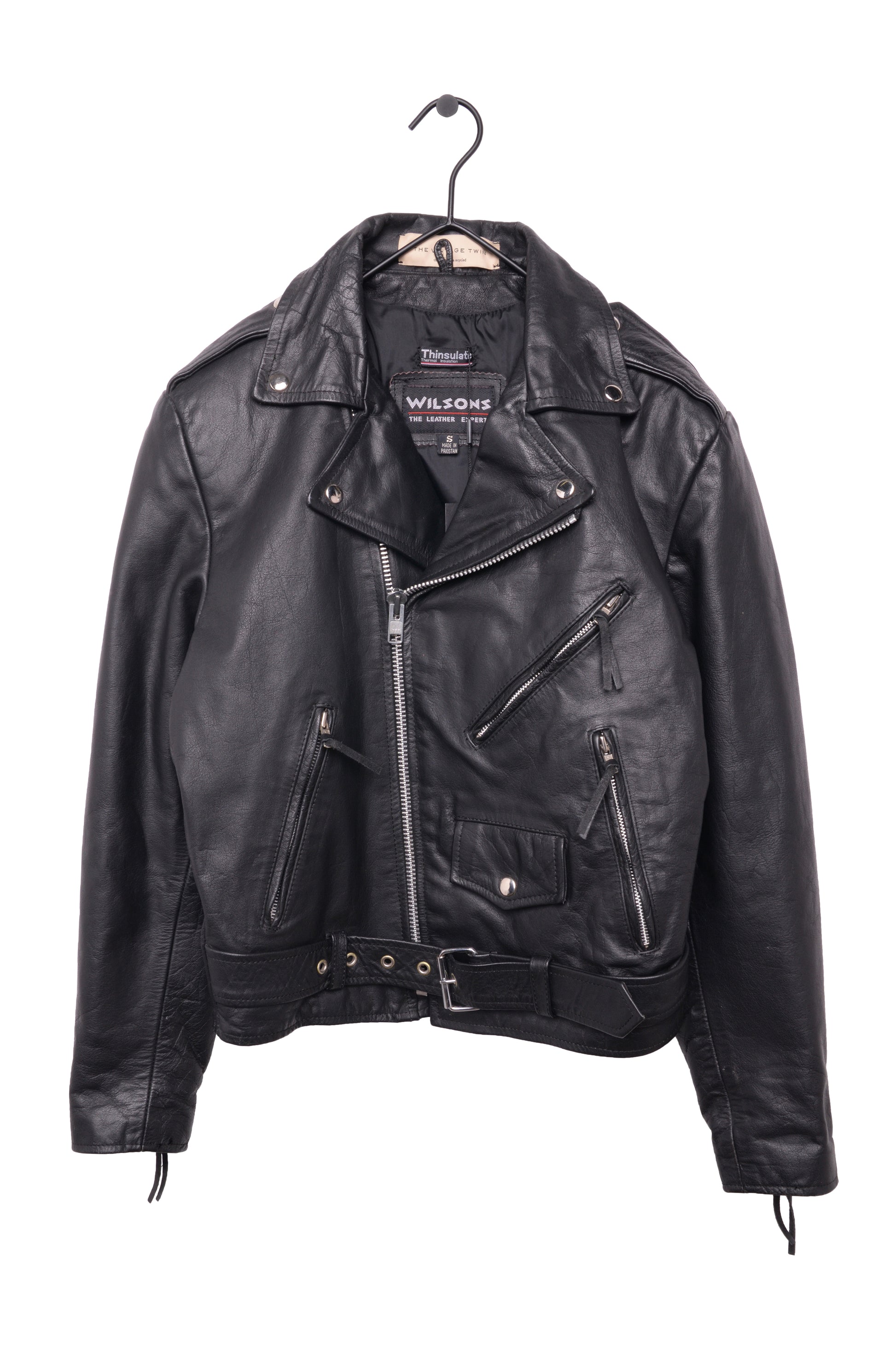 Genuine Leather Wilsons Leather Motorcycle Jacket Mens Wilsons