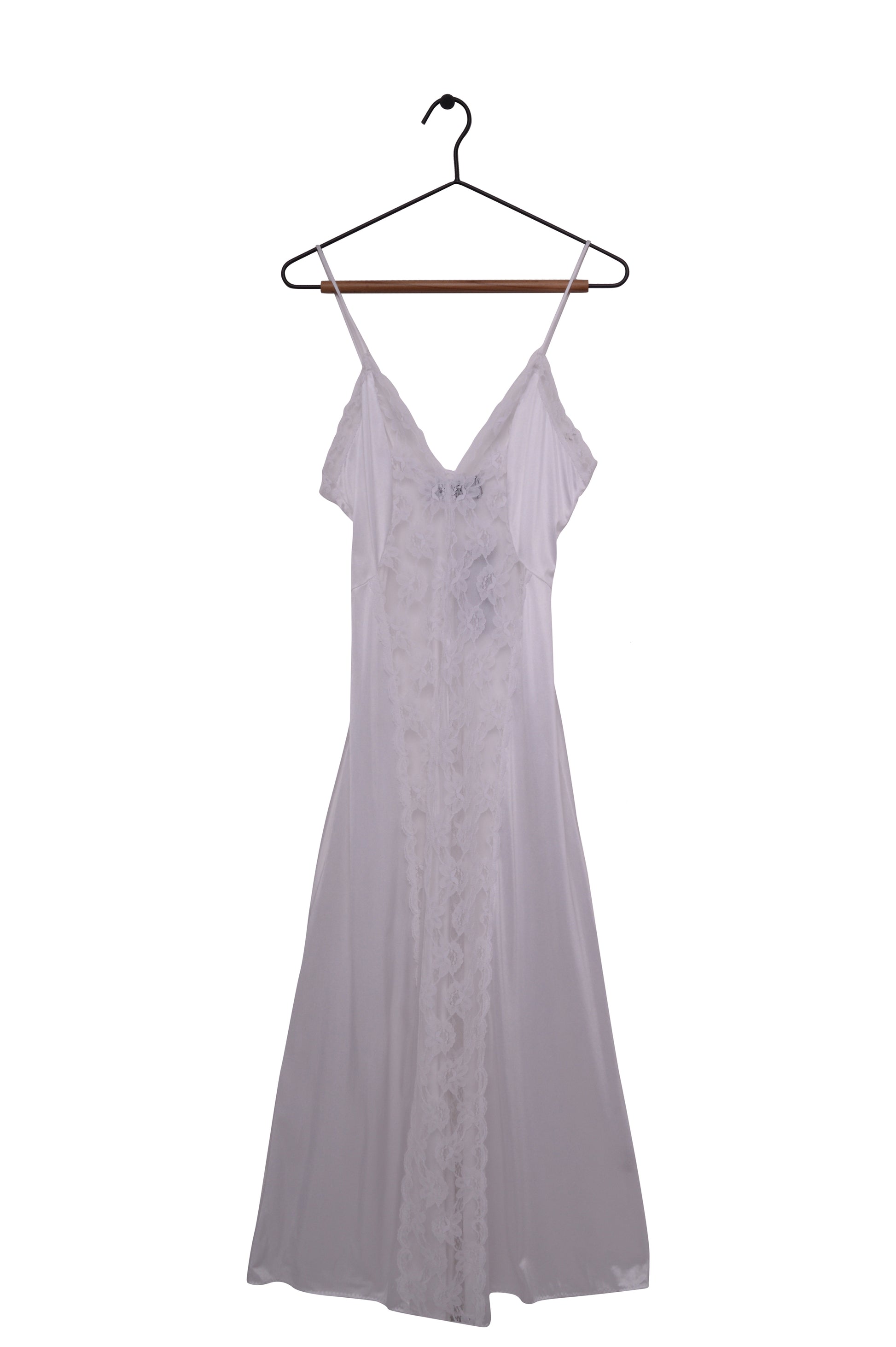 White Lace Panel Slip Dress Free Shipping - The Vintage Twin White Lace Panel Slip Dress Free Shipping - The Vintage Twin