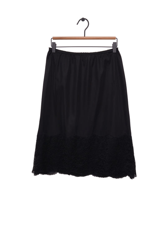 Lace Trim Slip Skirt