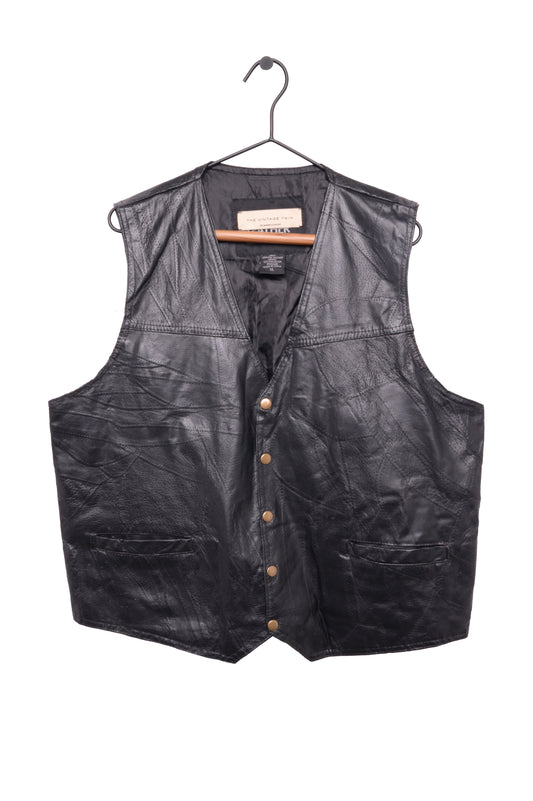 Patchwork Leather Vest
