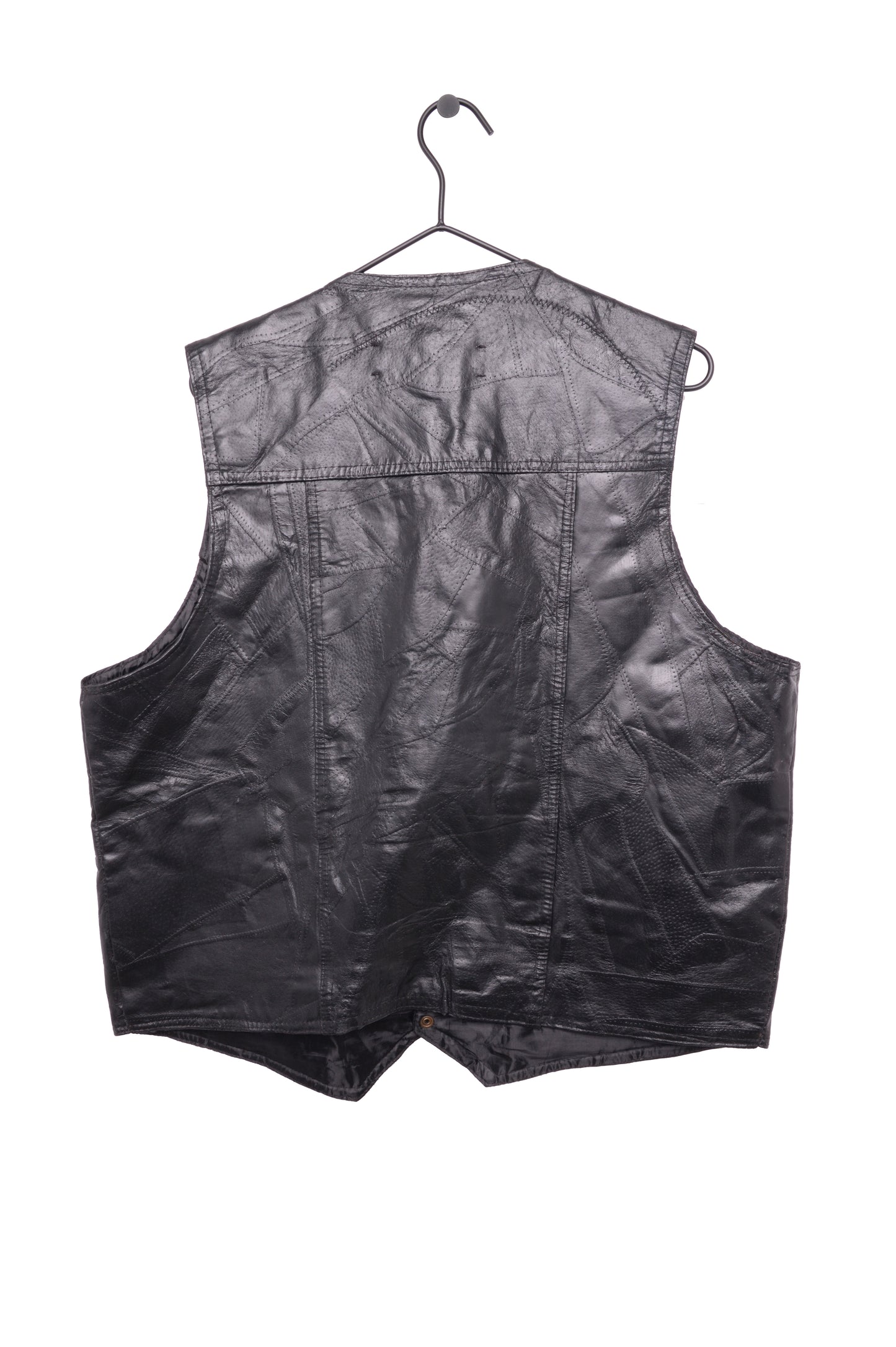 Patchwork Leather Vest