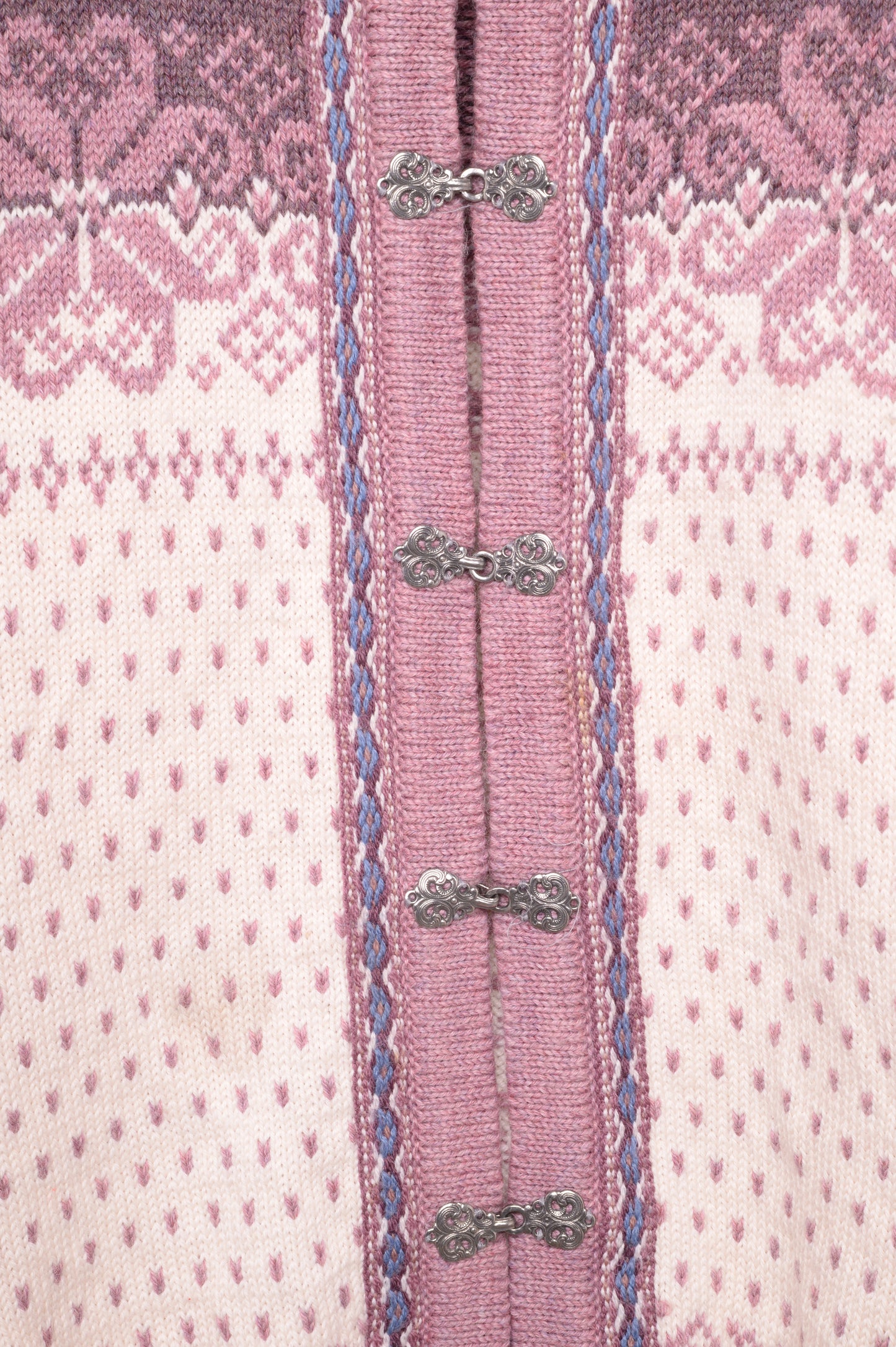 Nordic Floral Wool Cardigan