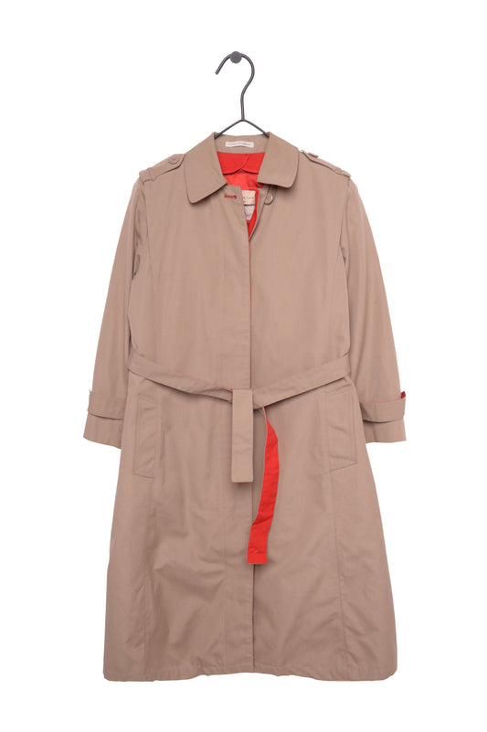 Lined Belted Trench Coat