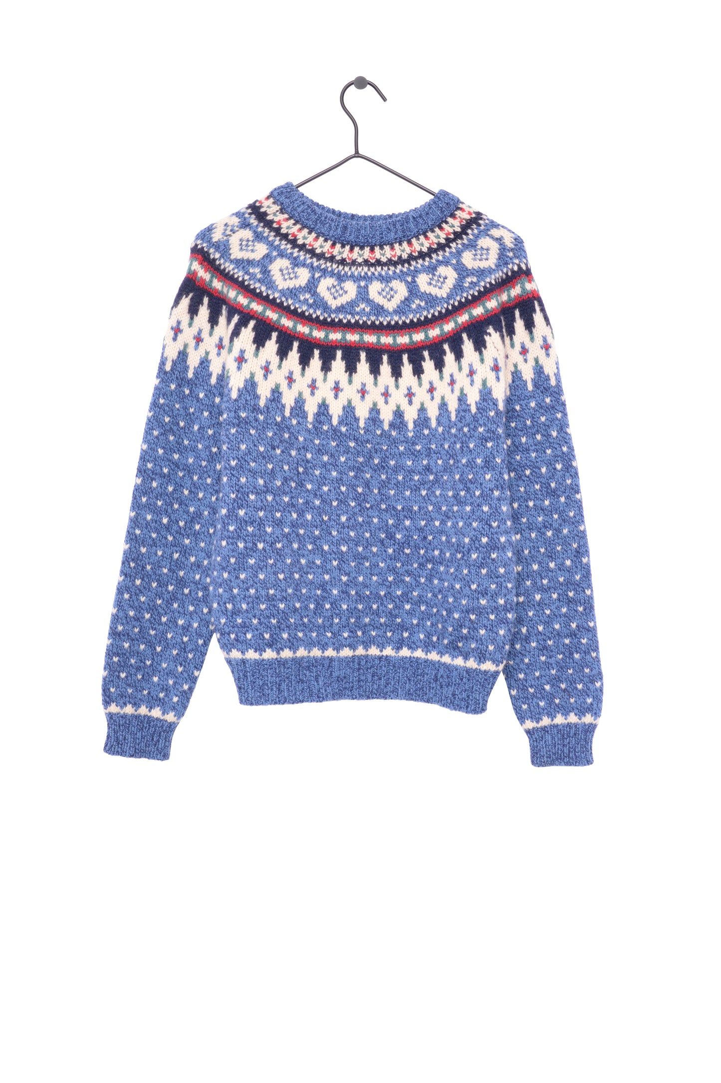 Wool Alpine Hearts Sweater