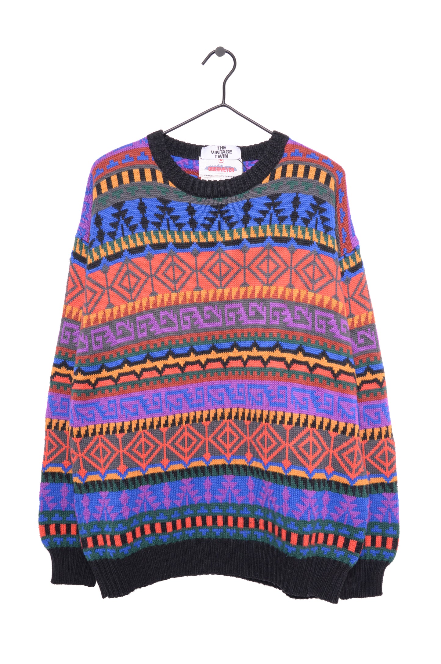 1980s Geometric Wool Sweater