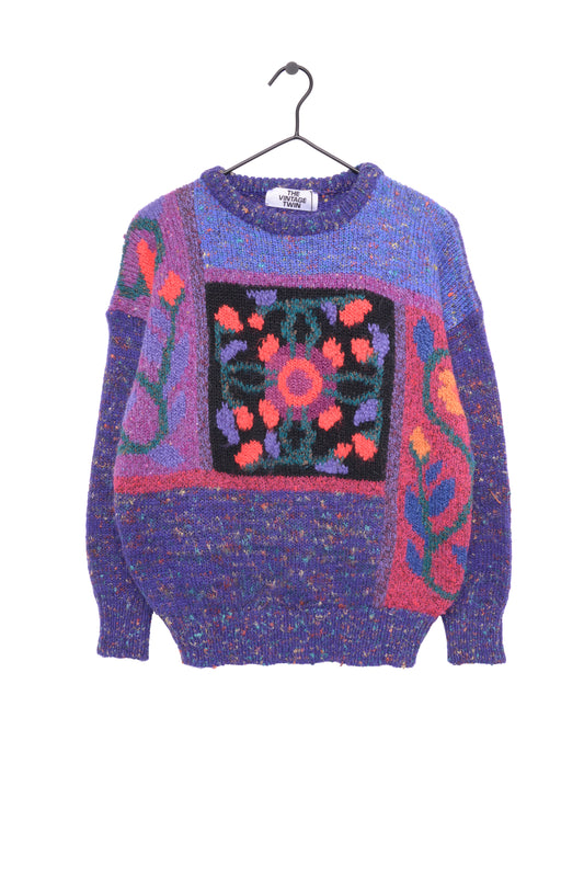 Floral Grandma Sweater