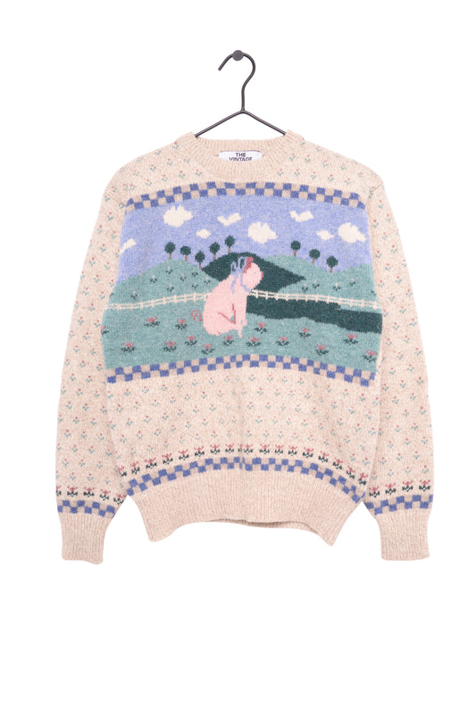 Precious Wool Pig Sweater