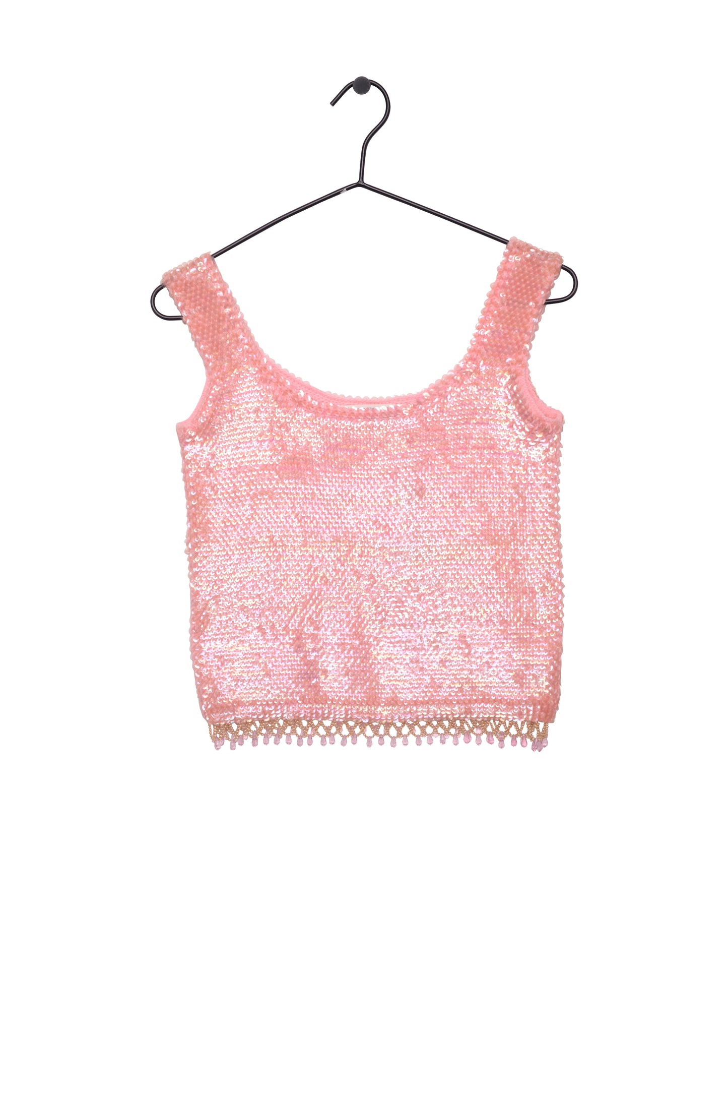 Sequin Cropped Top