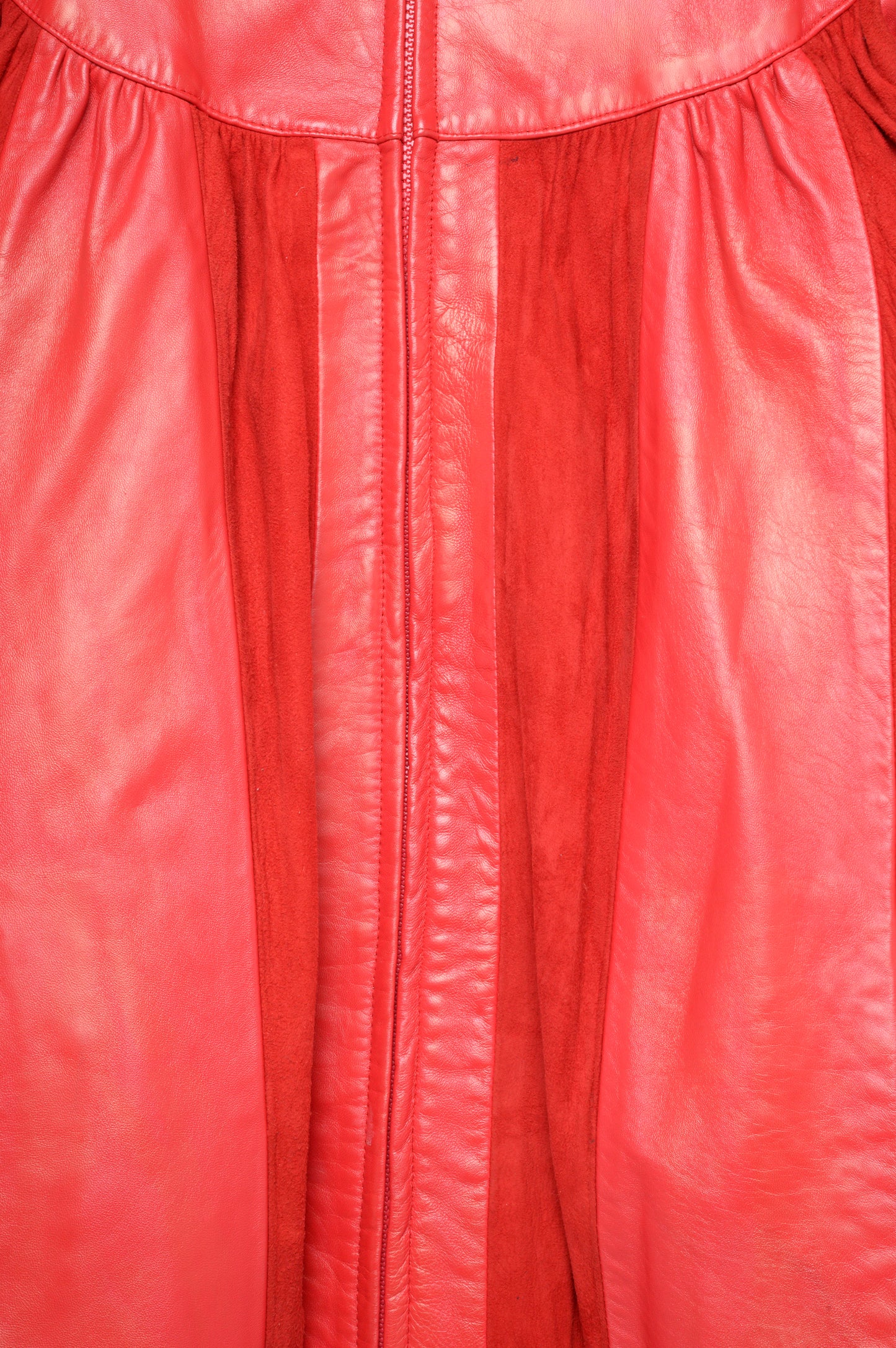 1980s Cherry Suede Panel Jacket