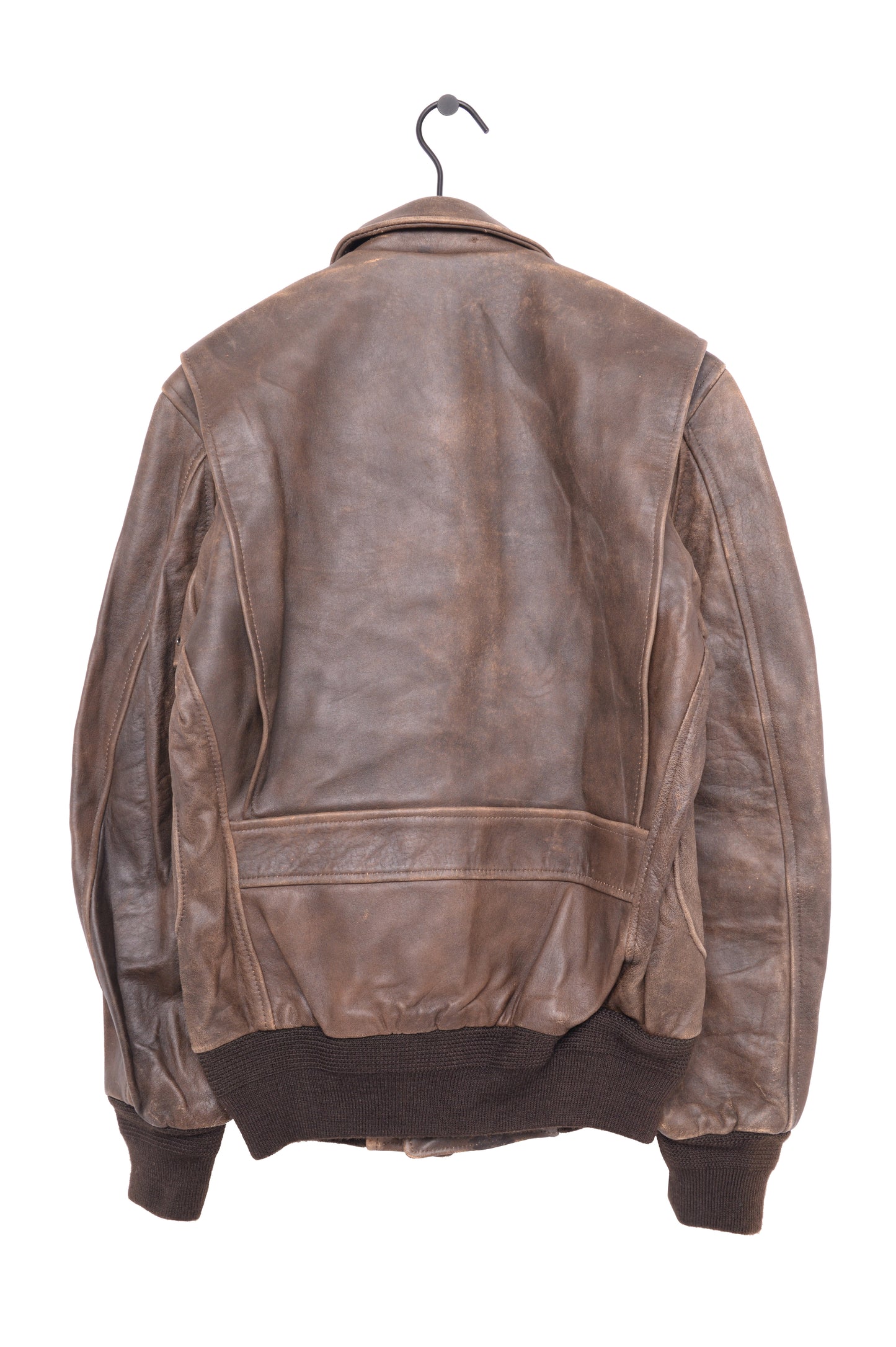 1980s Brown Leather Bomber USA