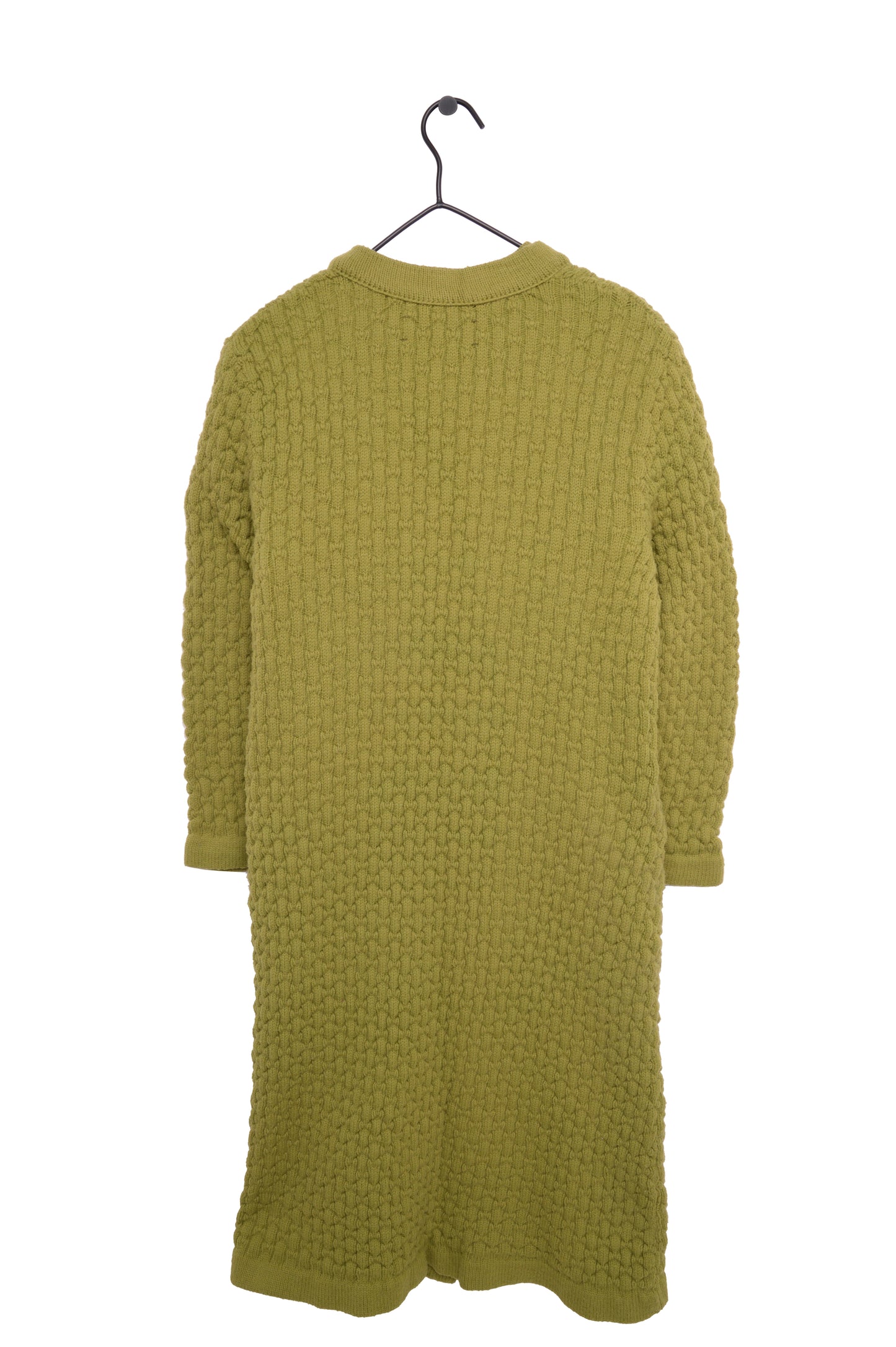 1960s Olive Knit Dress Set