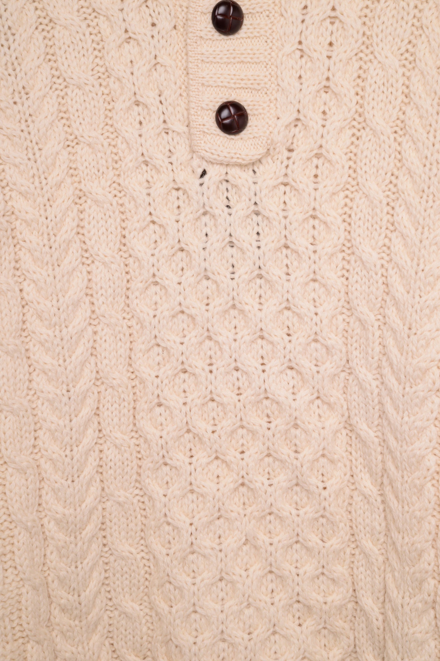 Wool Irish Cable Knit Sweater