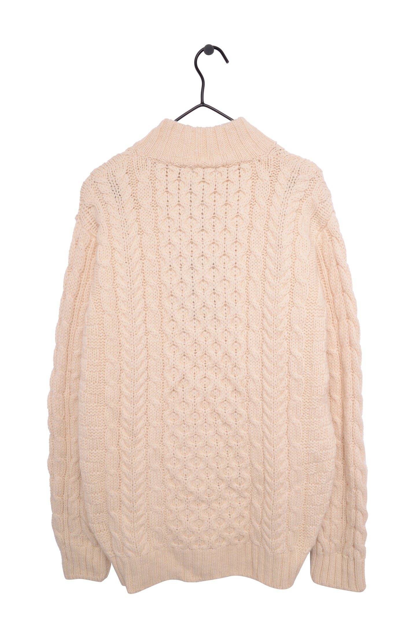 Wool Irish Cable Knit Sweater