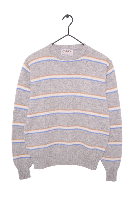 1960s Gray Striped Sweater