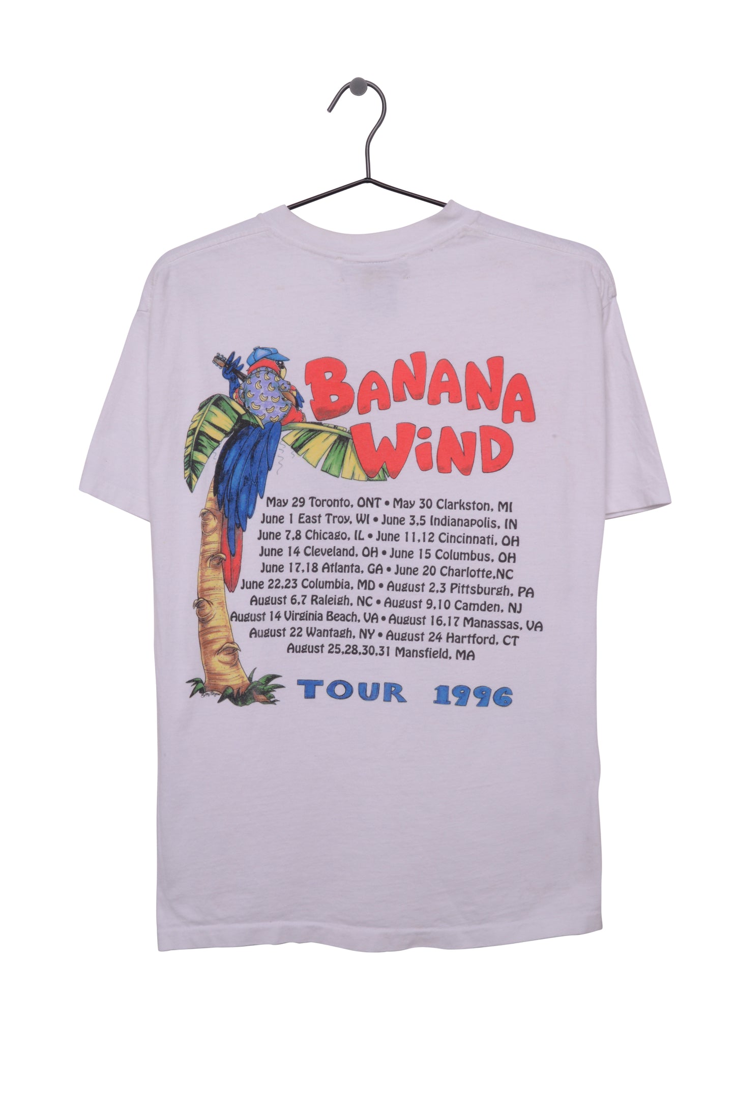 1996 Jimmy Buffet Banana Wind Tee USA