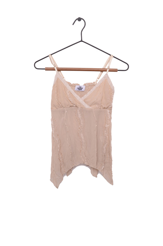 Y2K Metallic Fairy Top