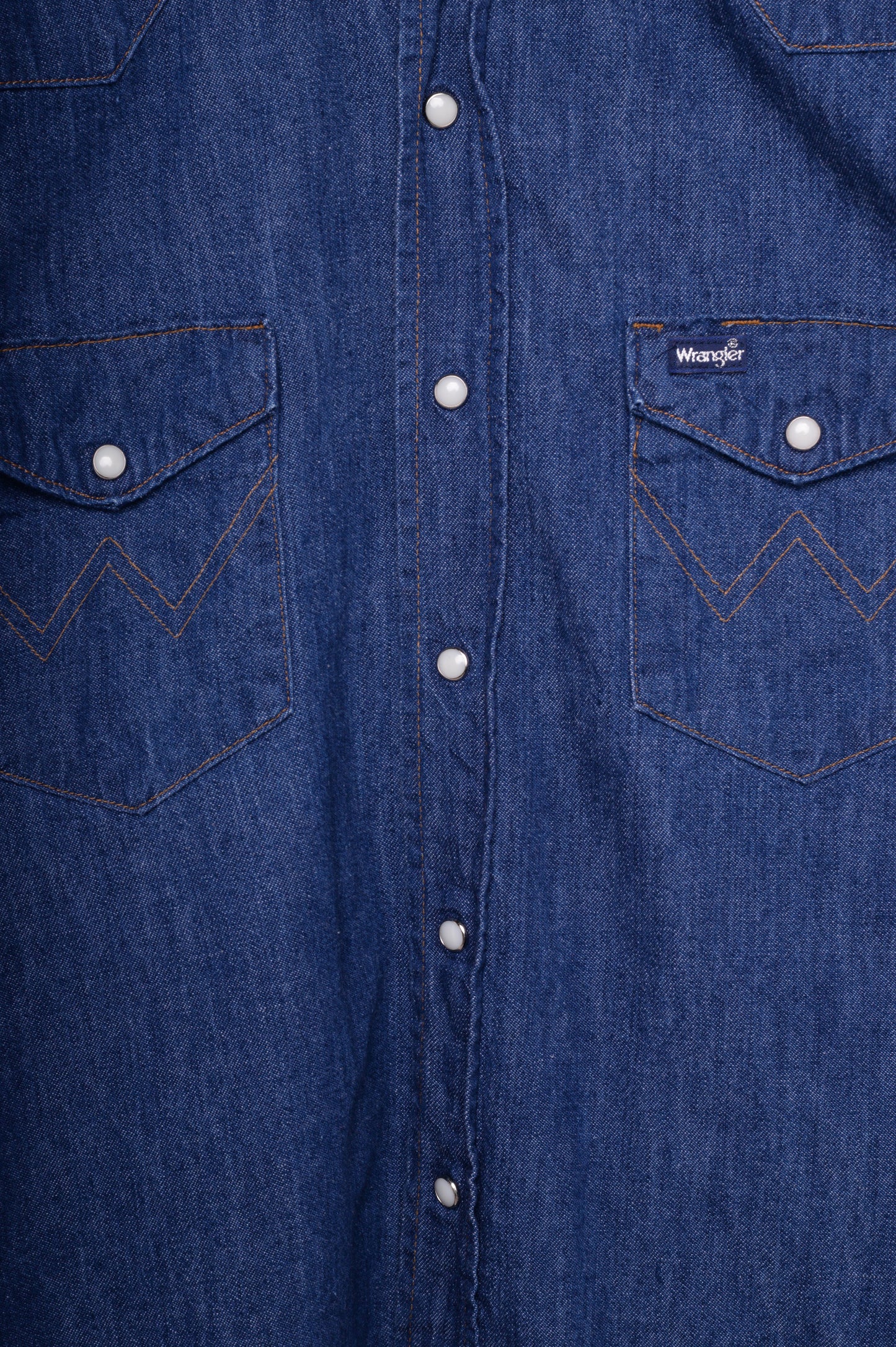 Wrangler Pearl Snap Denim Shirt Free Shipping - The Vintage Twin