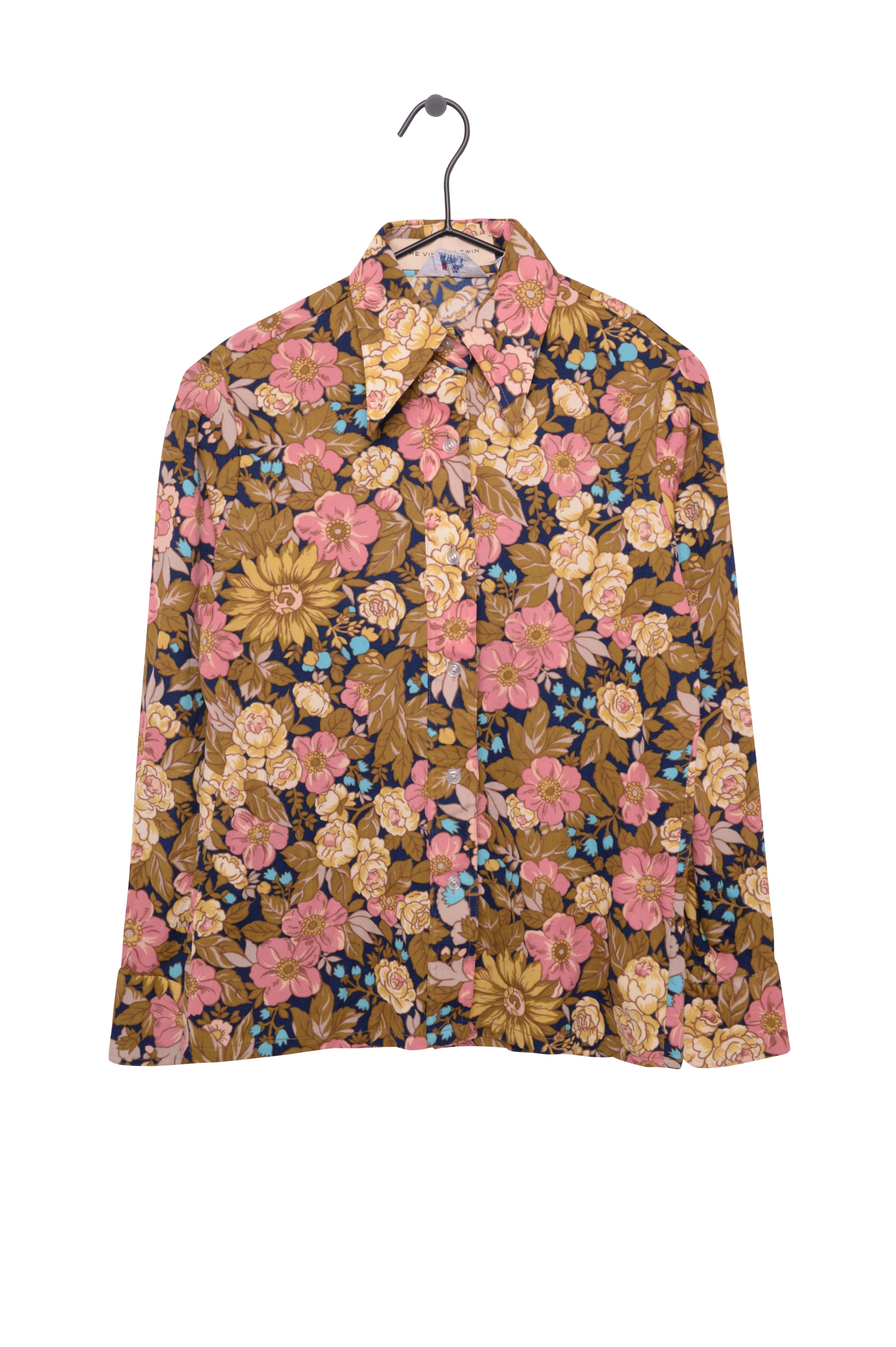 Floral Button Top Free Shipping - The Vintage Twin