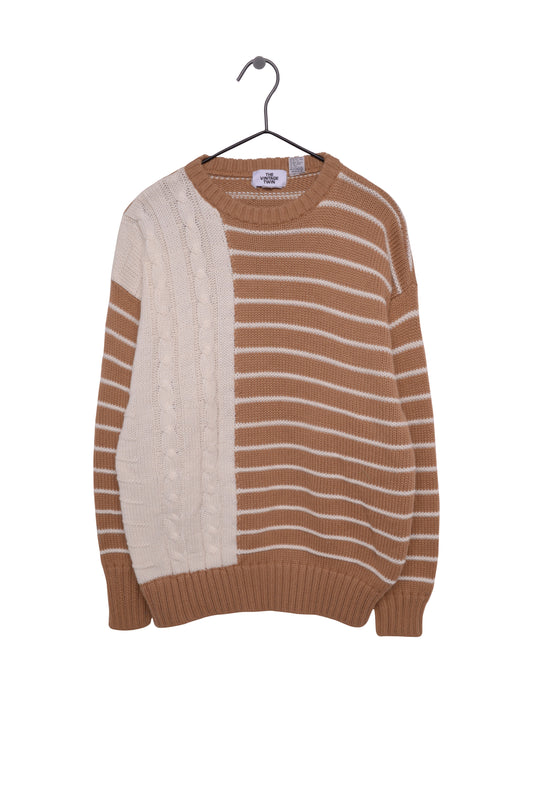 Spliced Striped Sweater