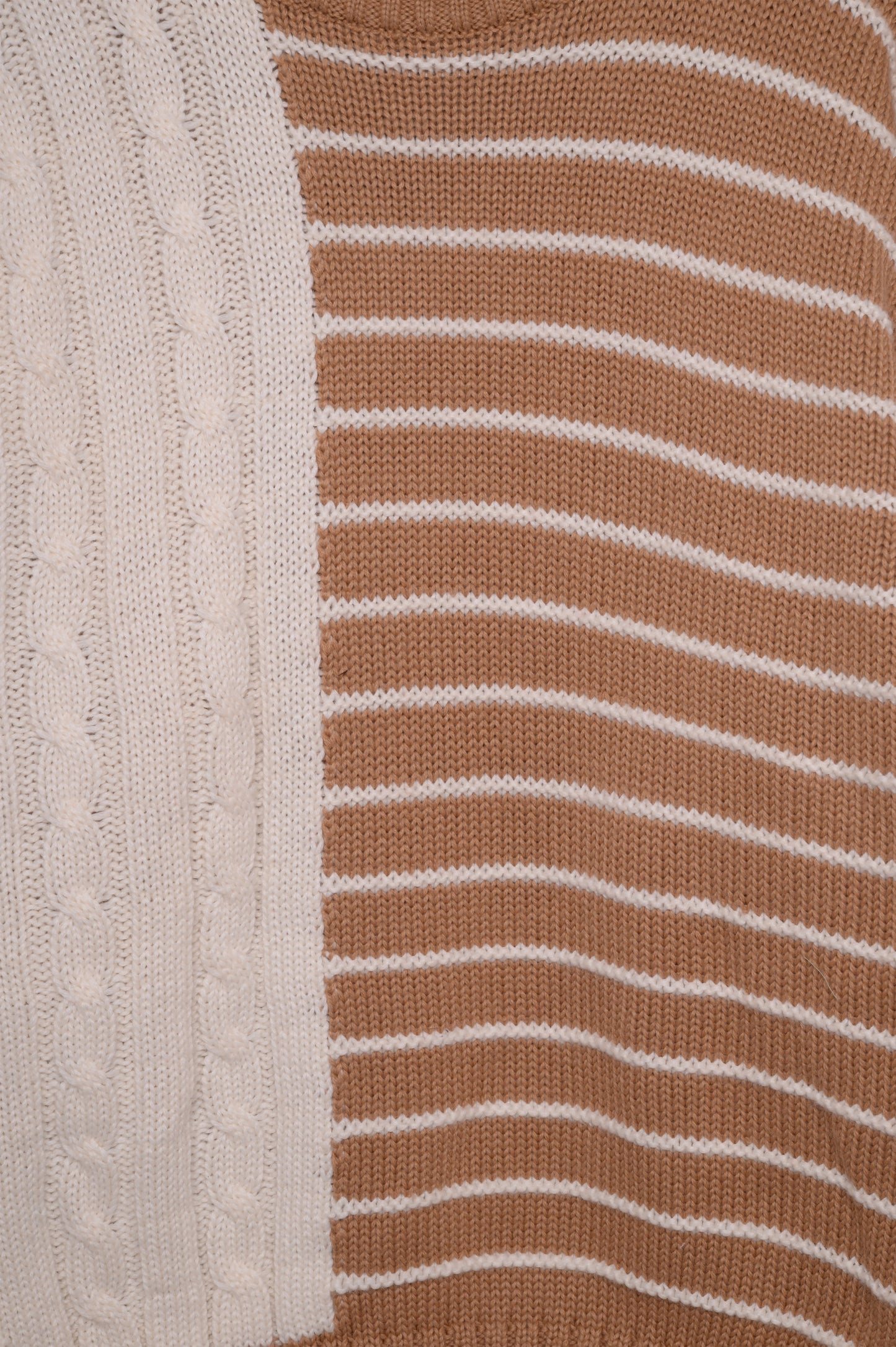 Spliced Striped Sweater