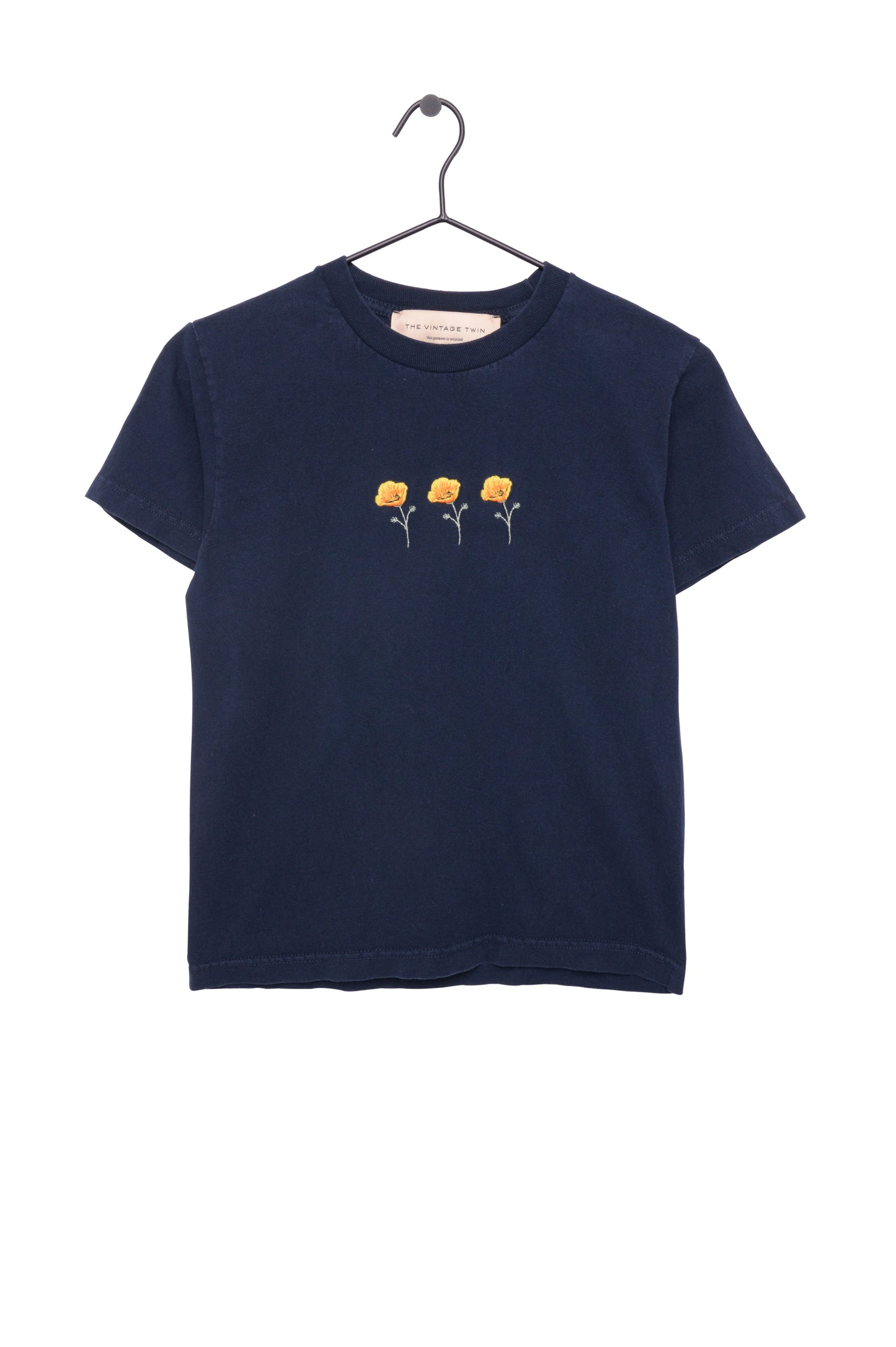 Navy Floral Baby Tee
