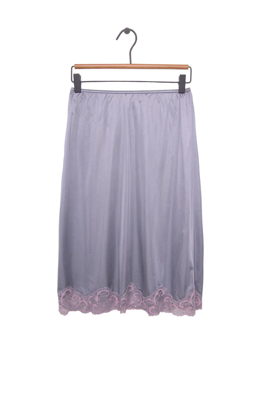 Gray Hand-Dyed Slip Skirt USA