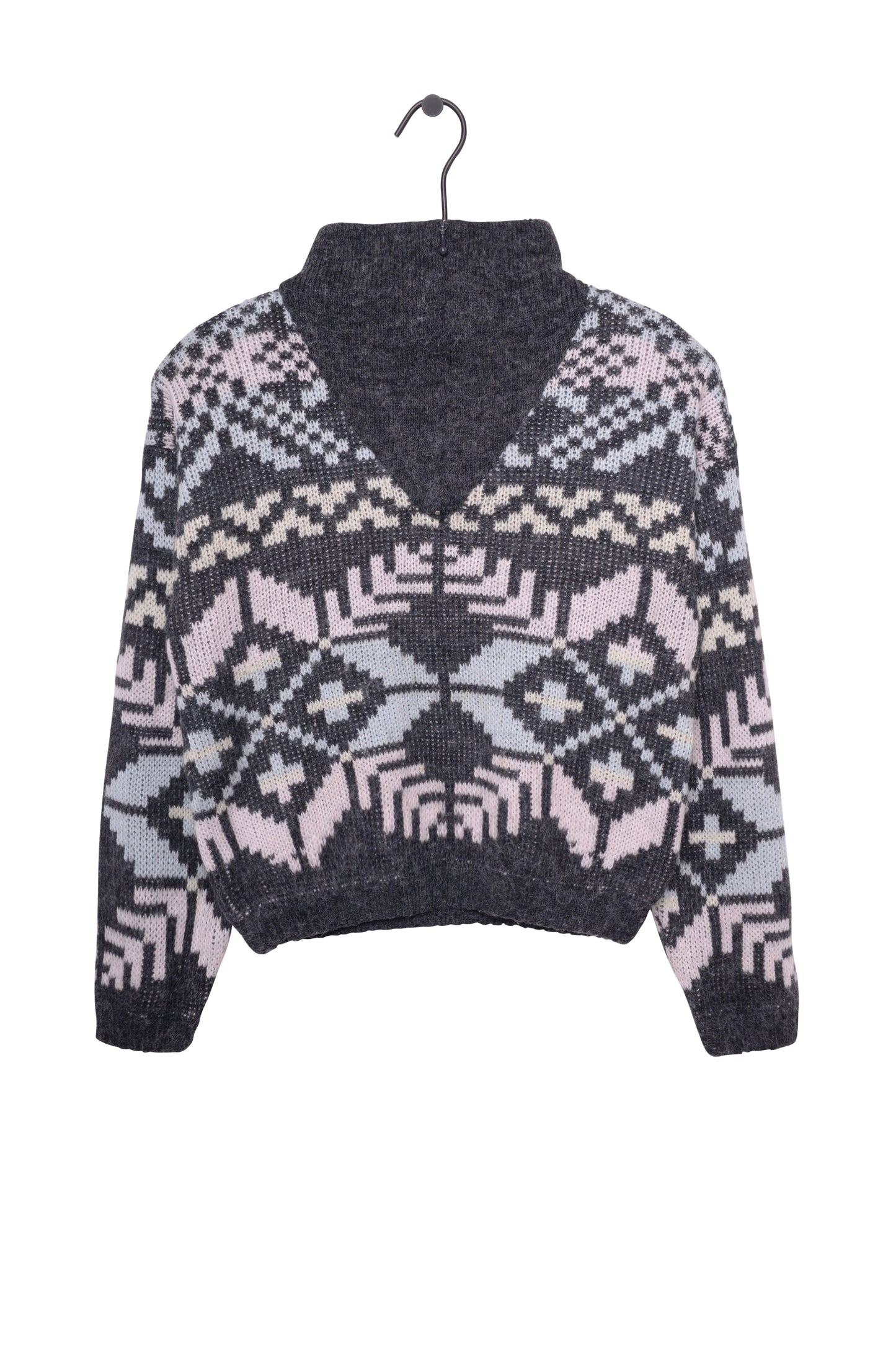 Quarter Zip Geo Sweater