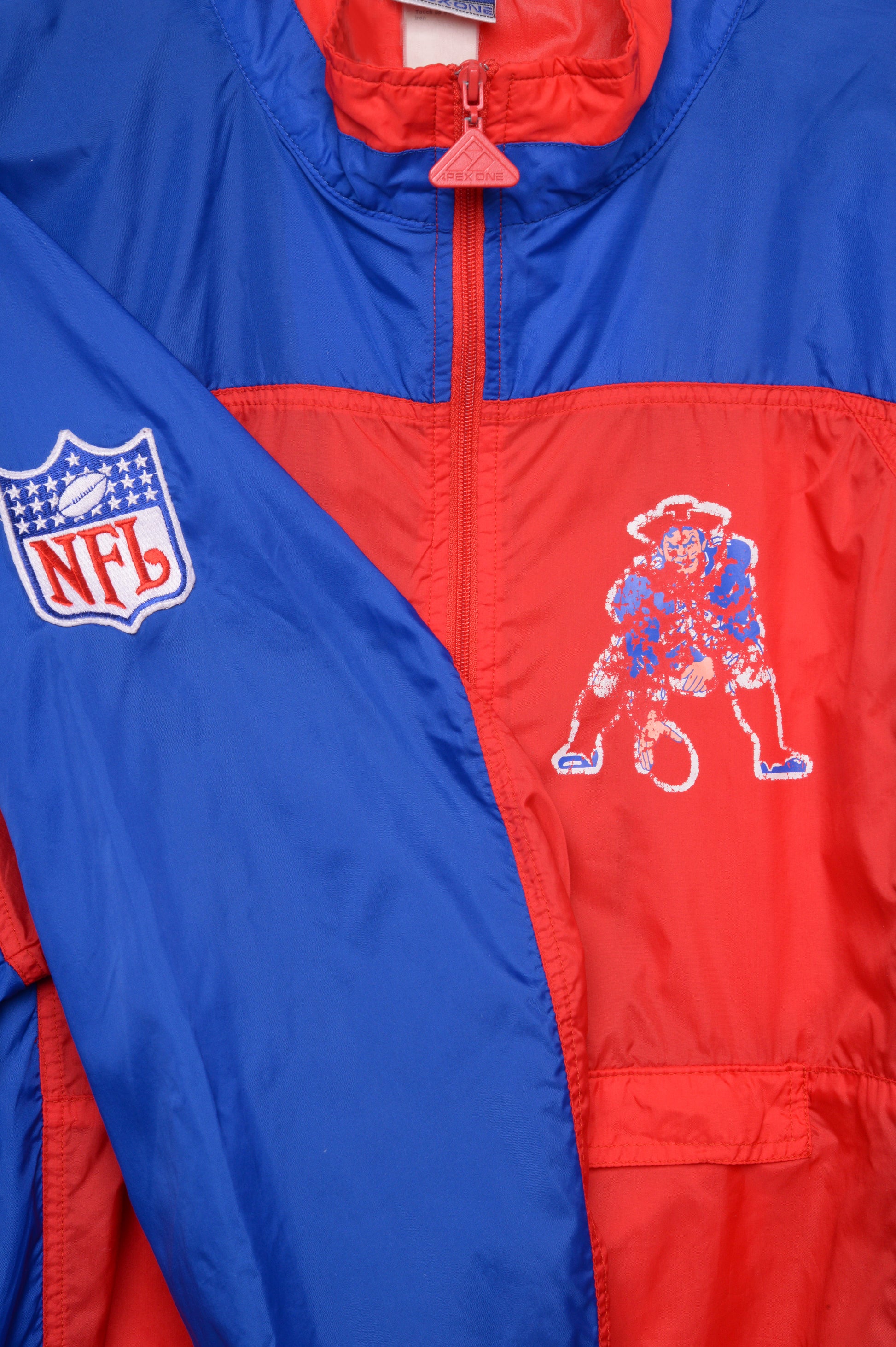 Blue and Red Satin New England Patriots Jacket - Jacket Makers