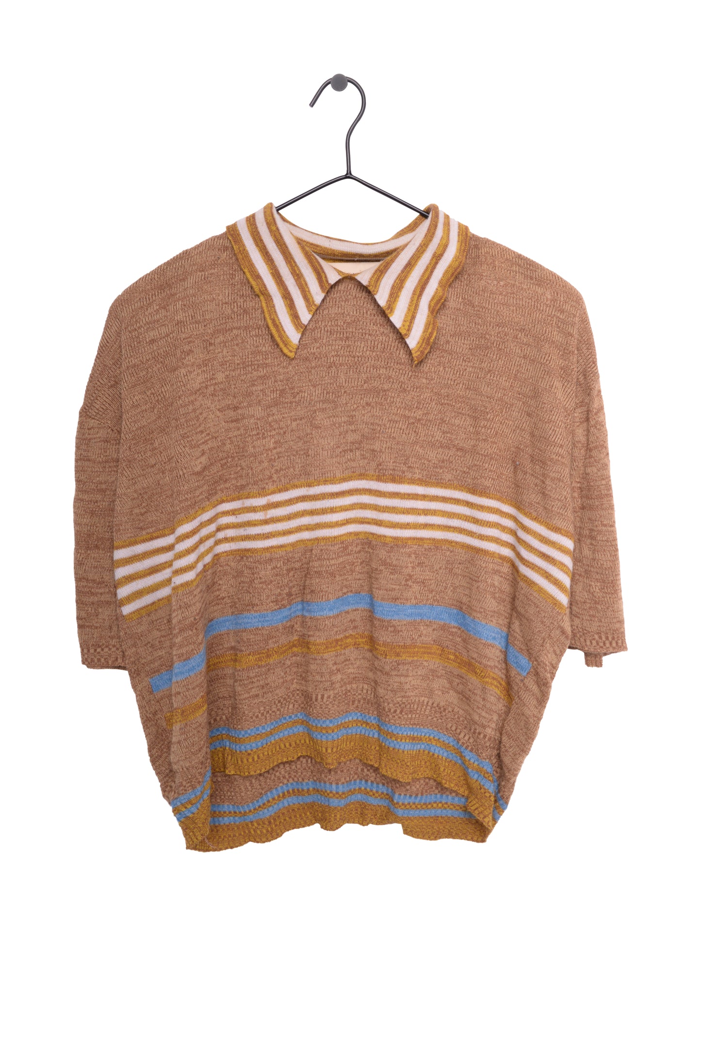1970s Knit Collared Top