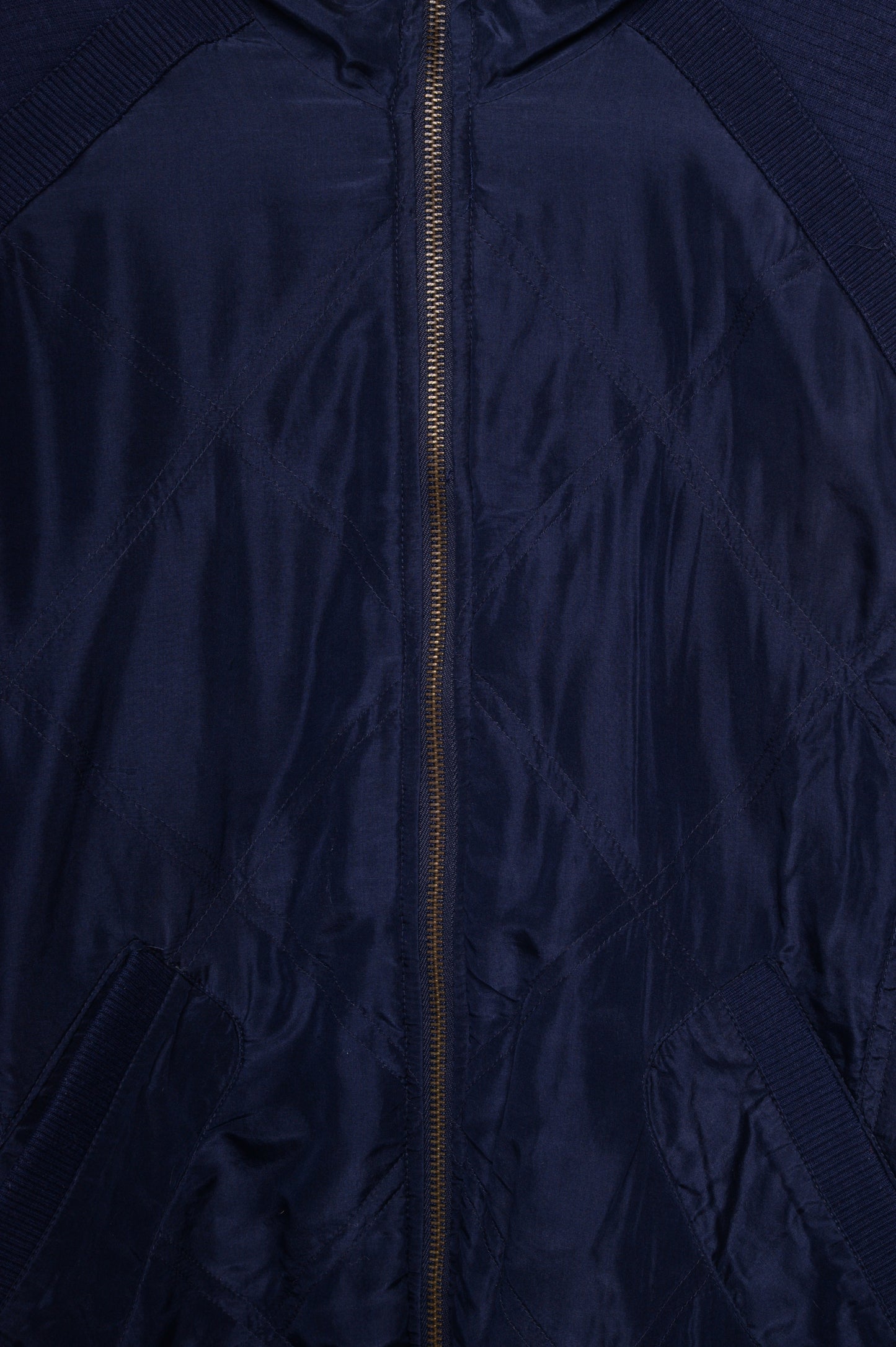 Navy Quilted Lightweight Jacket