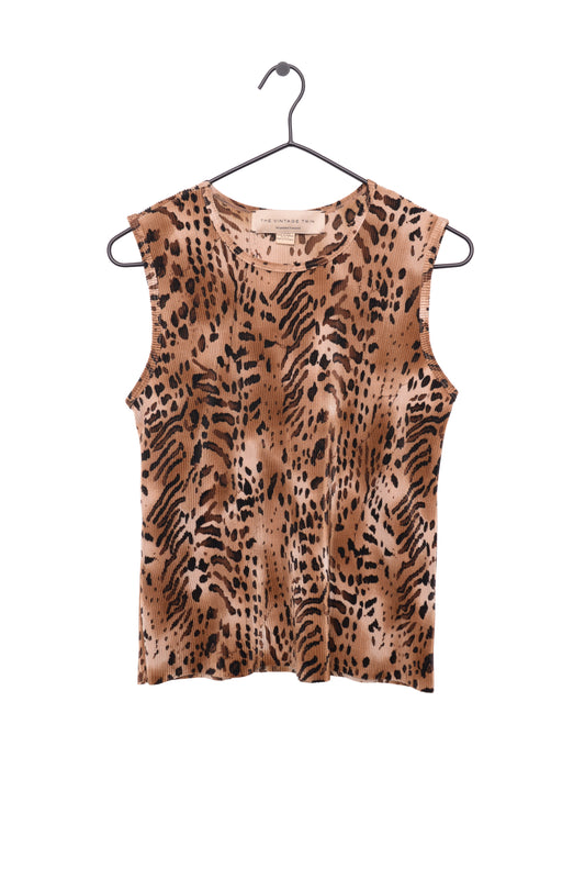 Y2K Slinky Cheetah Top