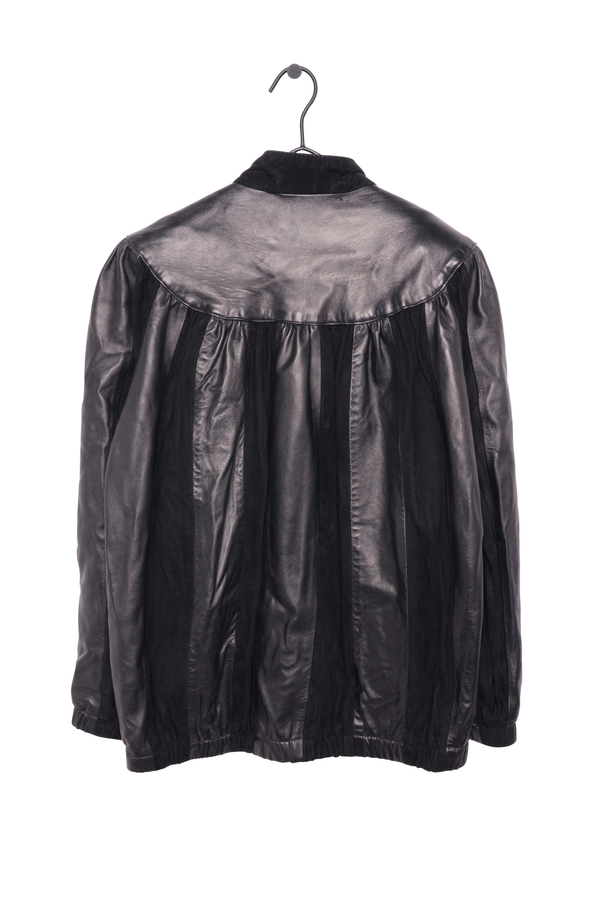 Vintage leather panel jacket