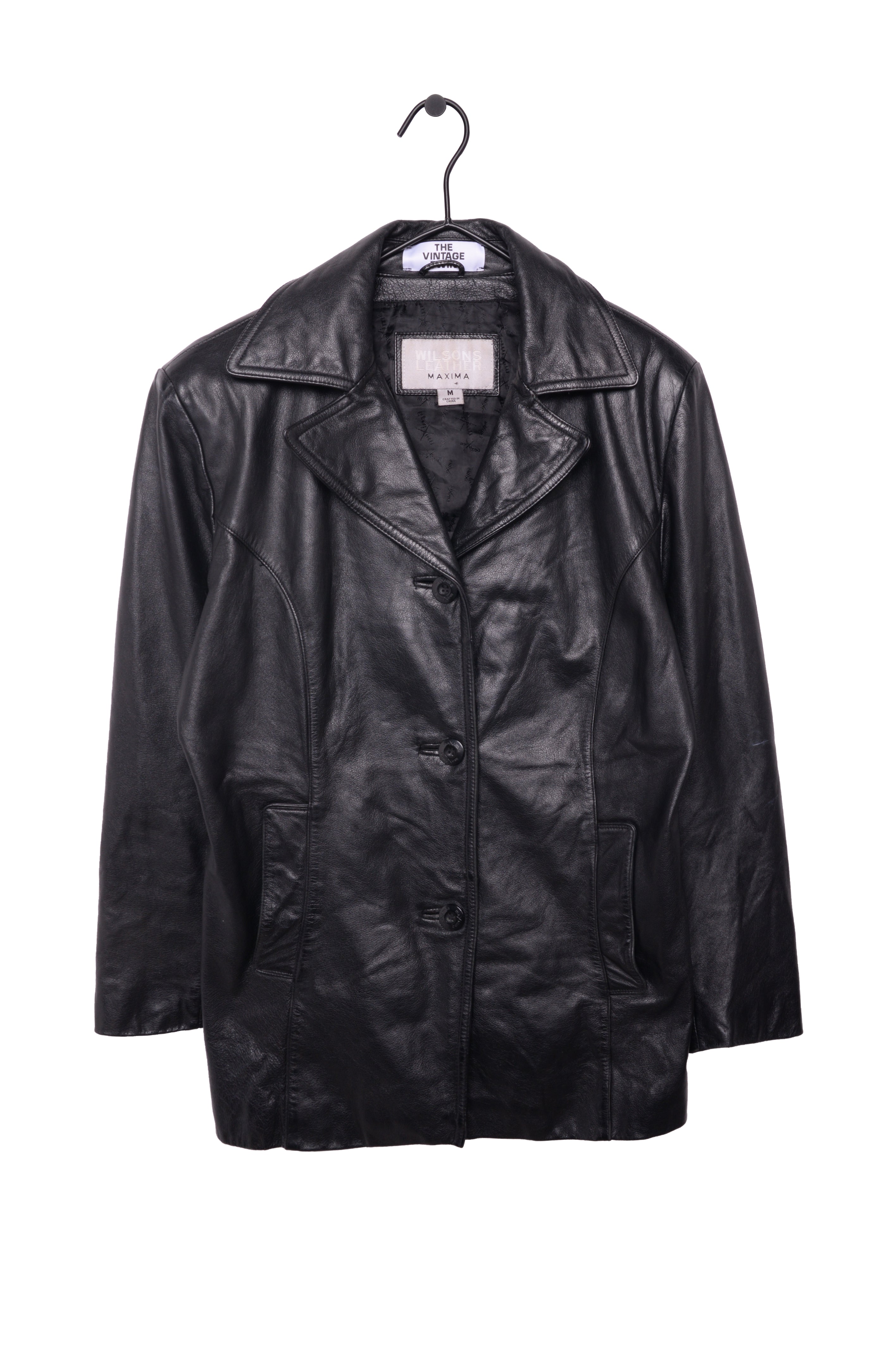 Vintage Men's Black Leather Jacket; Wilson's Leather; size xl - Coats &  jackets