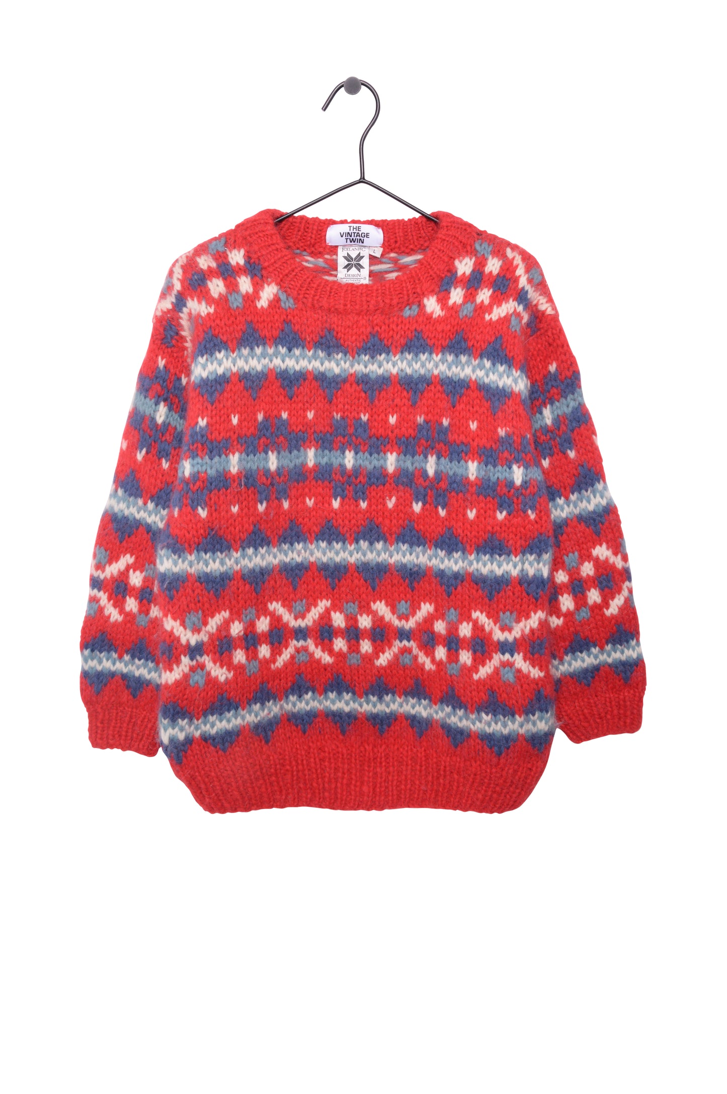 1990s Hand Knit Alpine Sweater