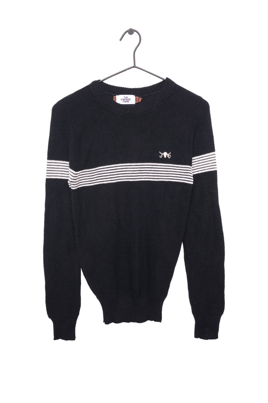 Soft Black Stripe Sweater