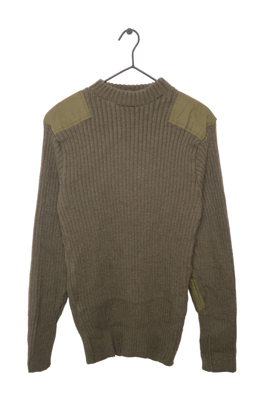 Shoulder Patch Wool Sweater