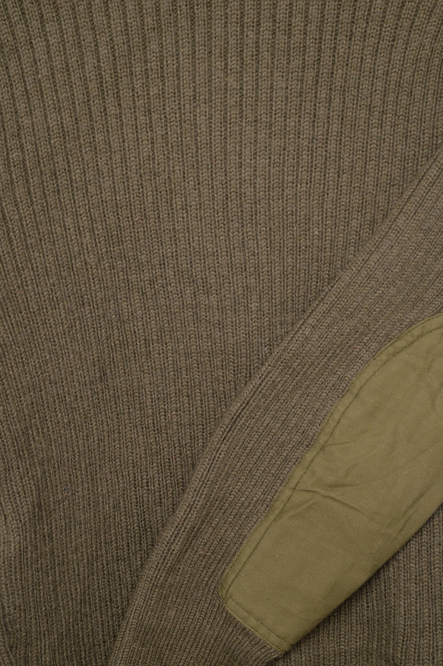Shoulder Patch Wool Sweater