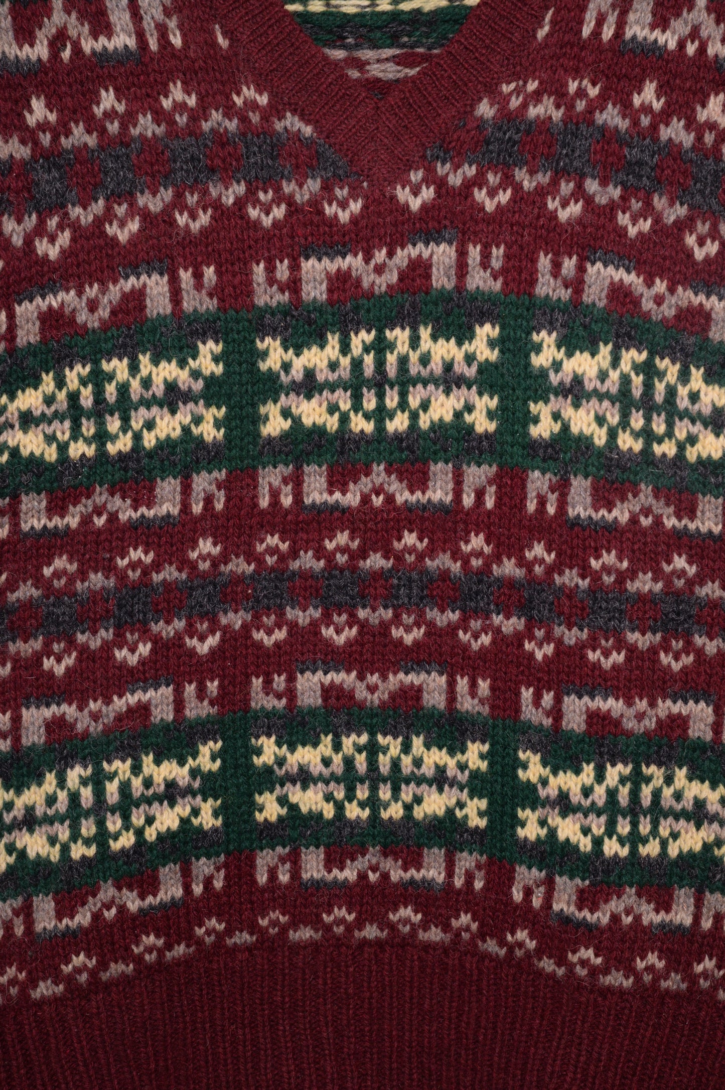Geometric Wool Sweater Vest
