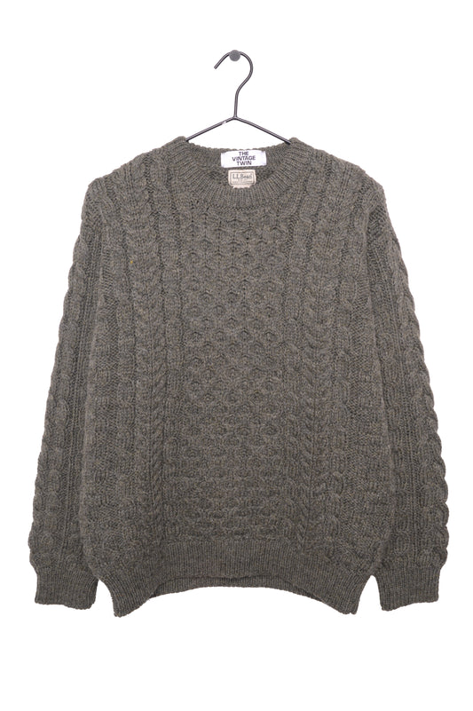 Sage Green Irish Knit Sweater