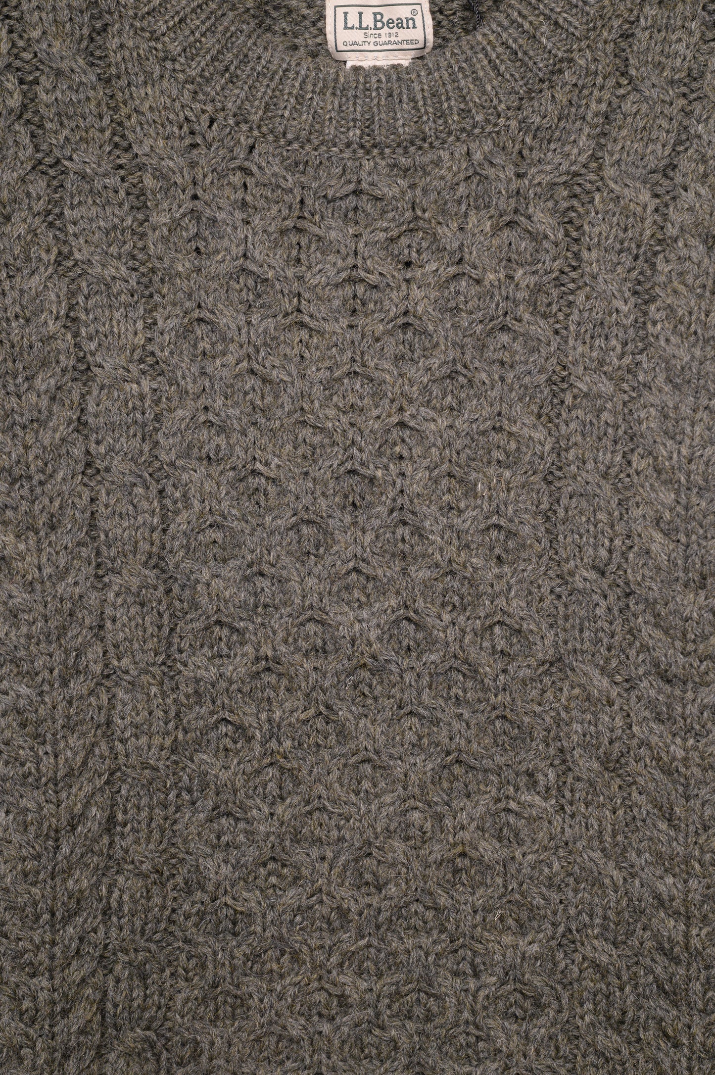 Sage Green Irish Knit Sweater