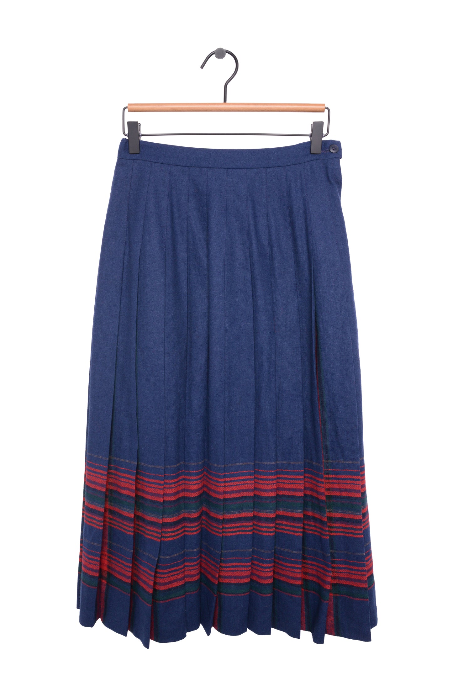 Pleated Wool Maxi Skirt USA